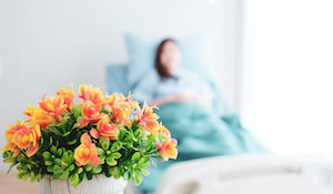 Orange flowers bring patients visit.