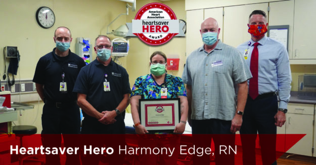 Heartsaver Harmony Edge, RN Awarded Heartsaver Hero