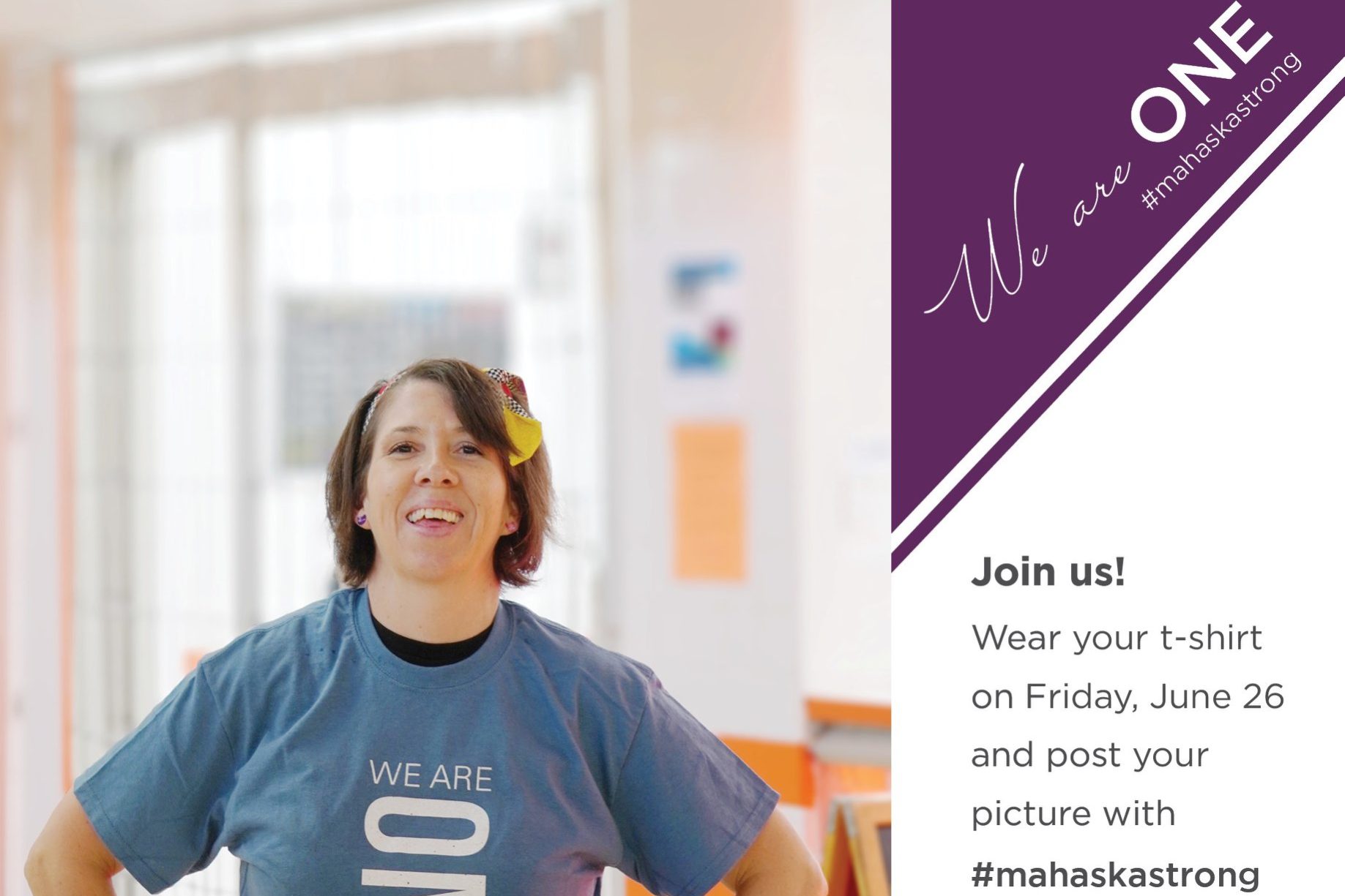 We Are One Mahaska Strong t-shirt