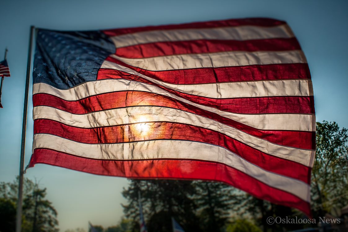 mahaska health memorial day flag 5-21