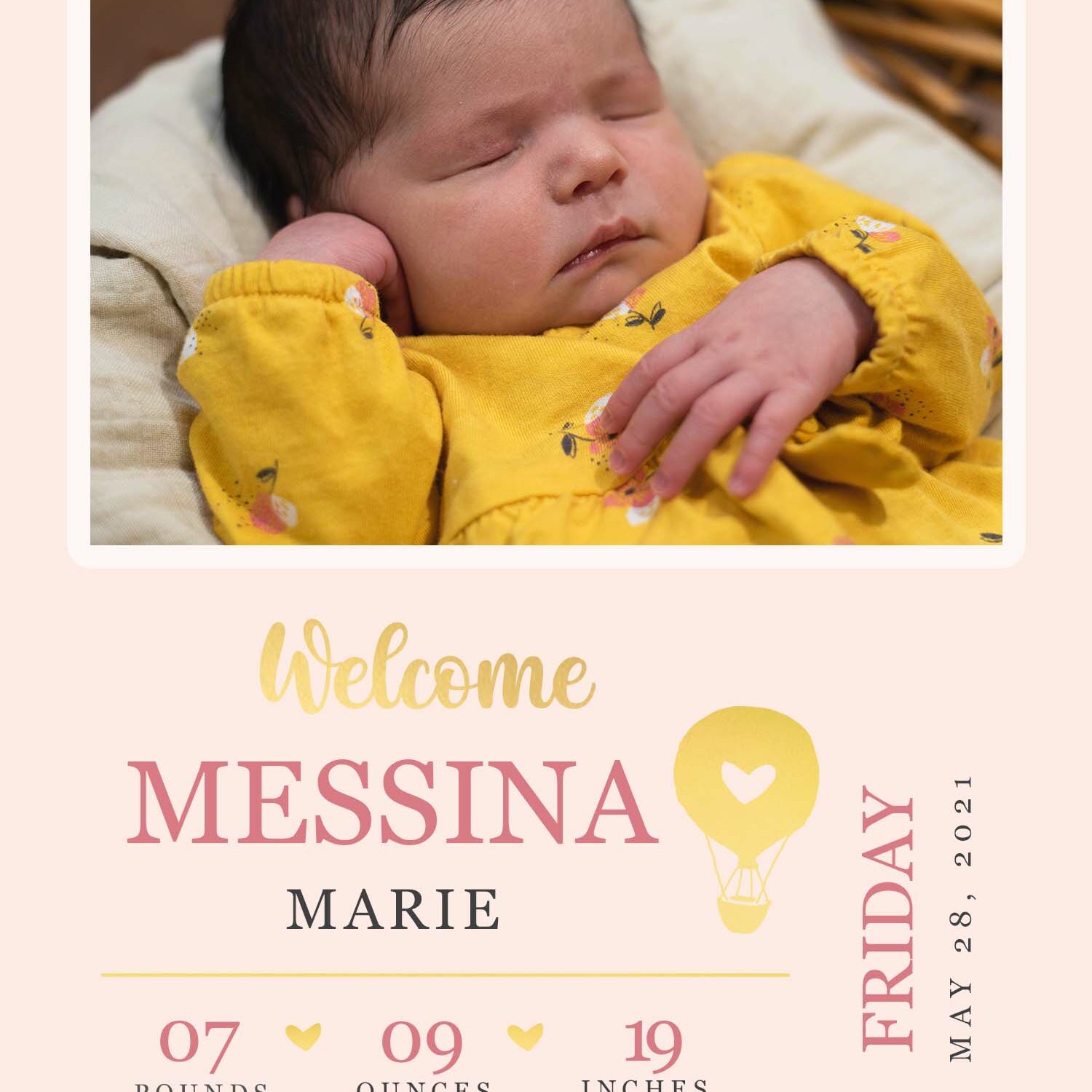 Messina Marie announcement