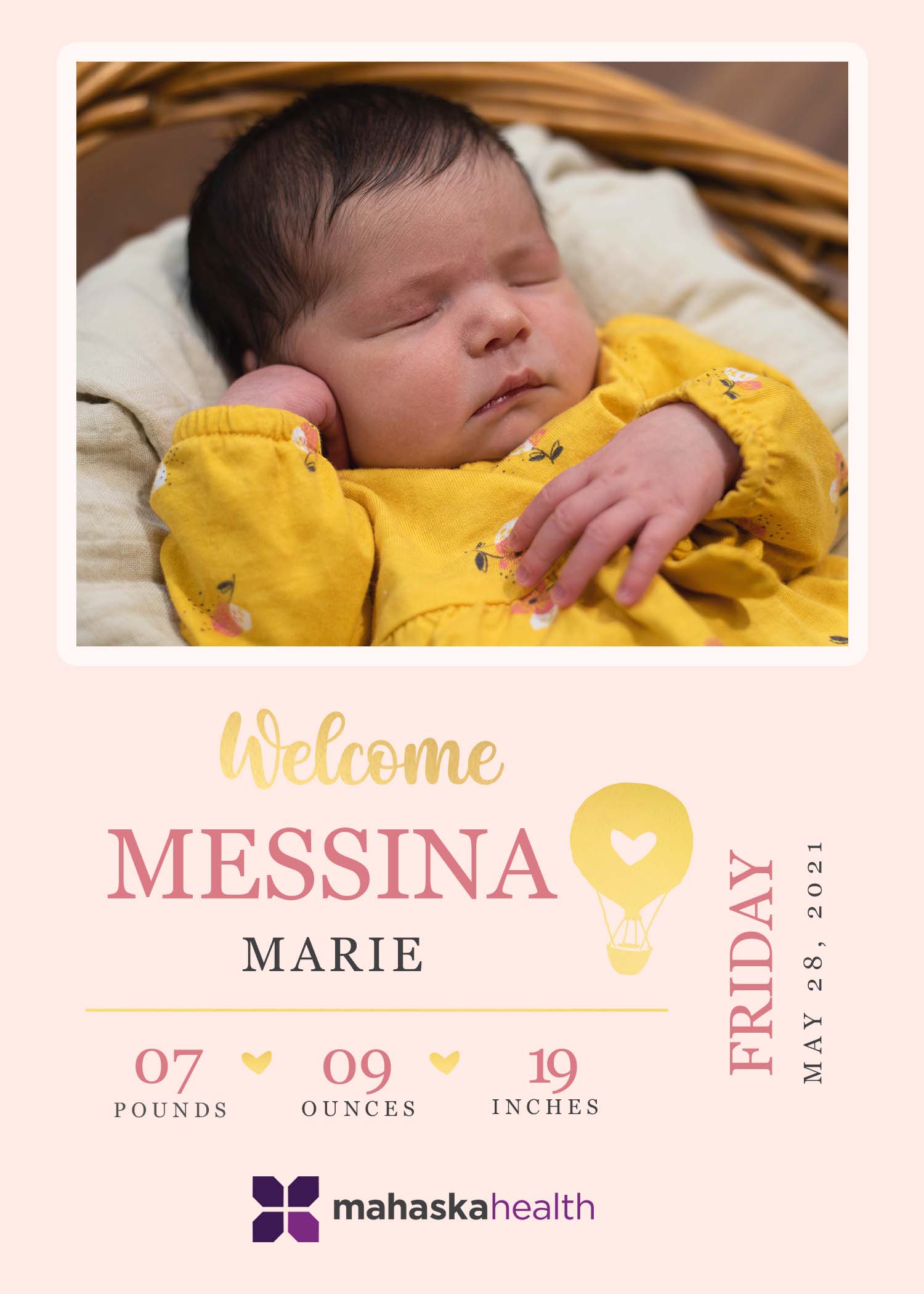 Messina Marie announcement