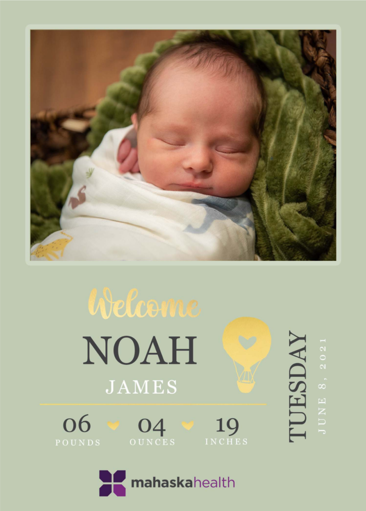 Welcome Noah James! 6