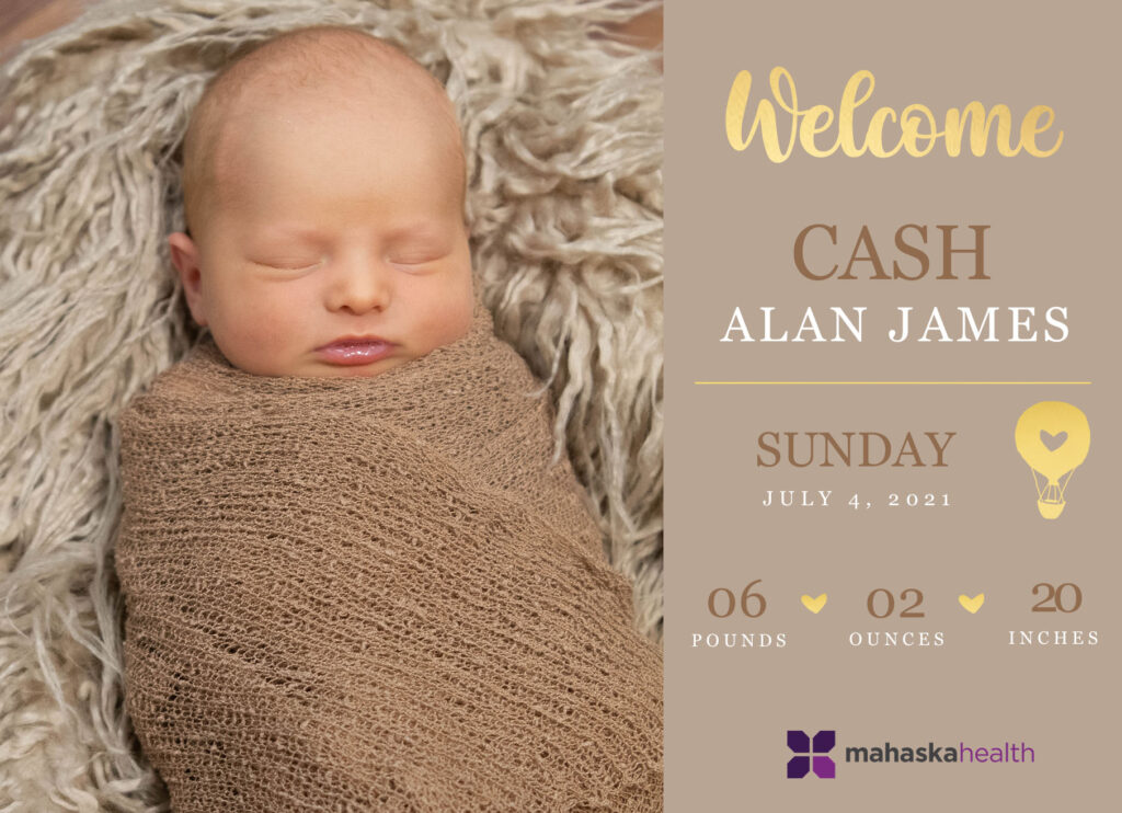 Welcome Cash Alan James! 6