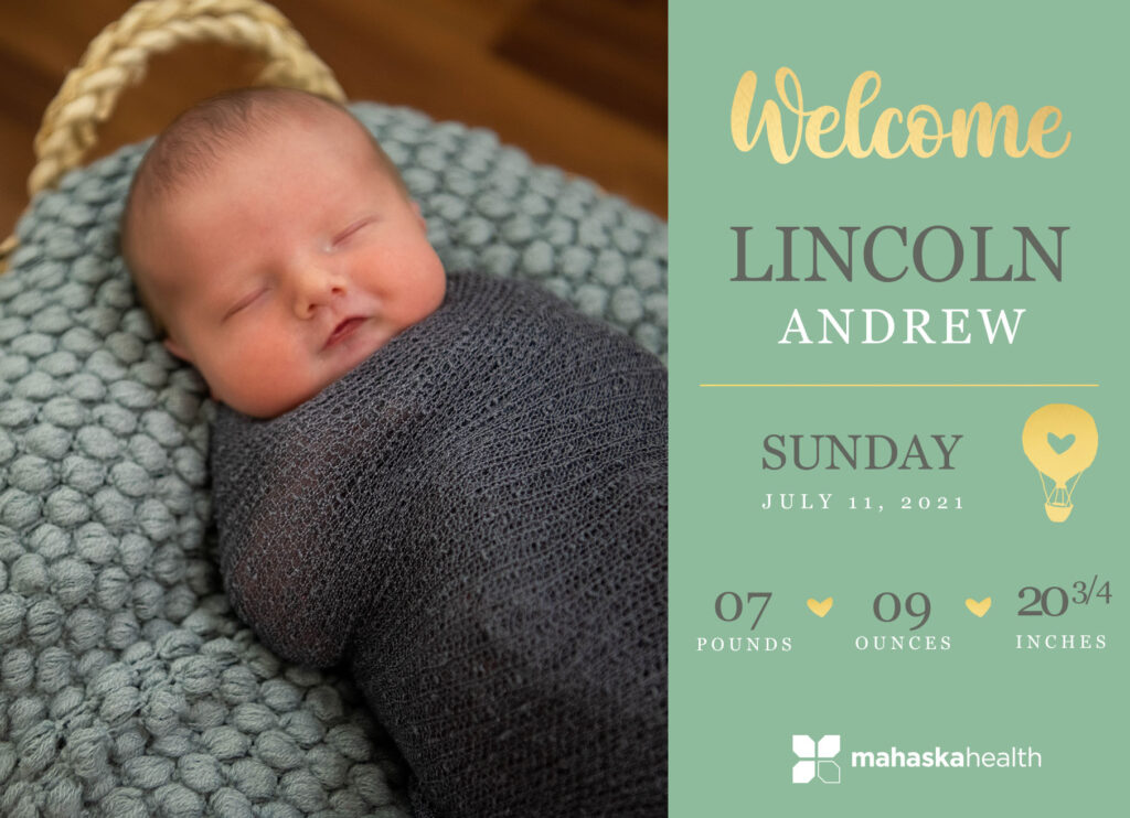 Welcome Lincoln Andrew! 6