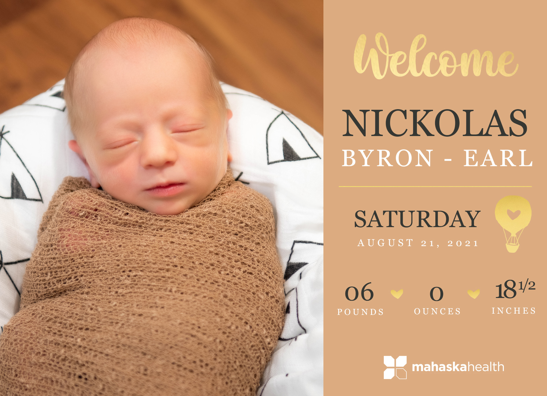 Welcome Nickolas Bryon-Earl 6