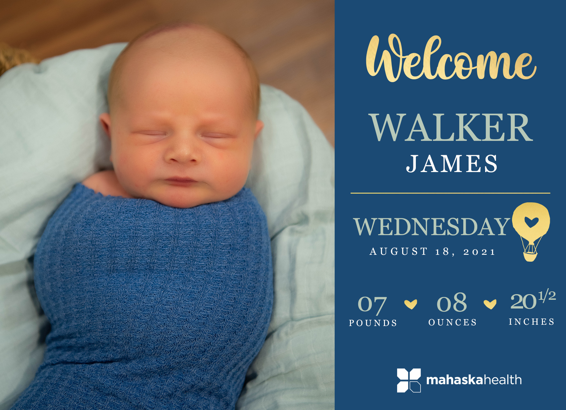 Welcome Walker James! 6