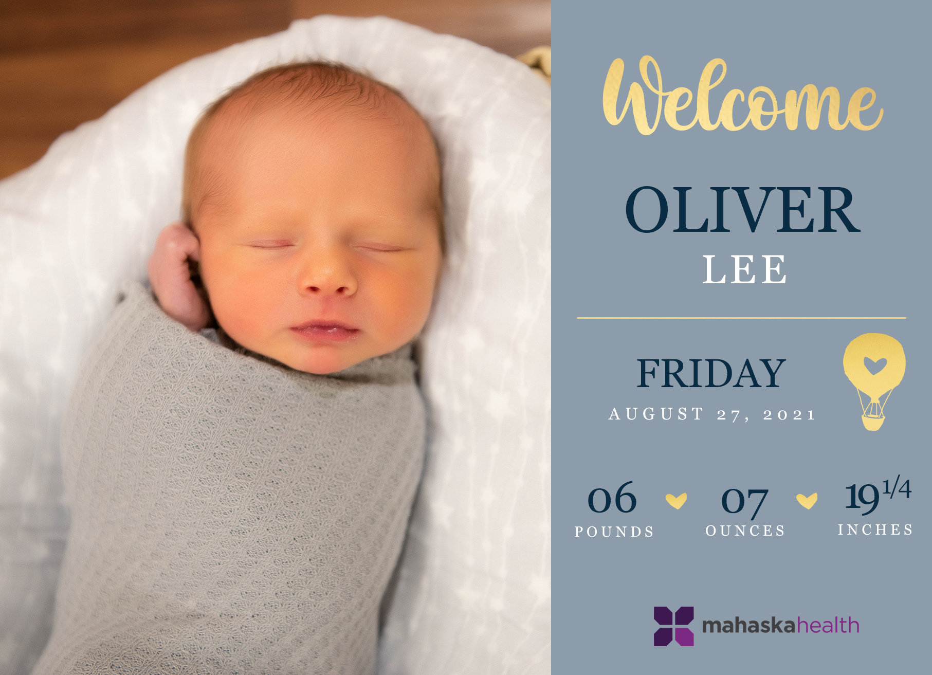 Welcome Oliver Lee! 6