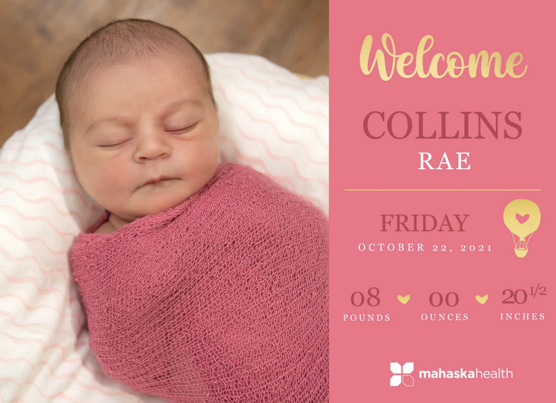 Welcome Collins Rae! 6