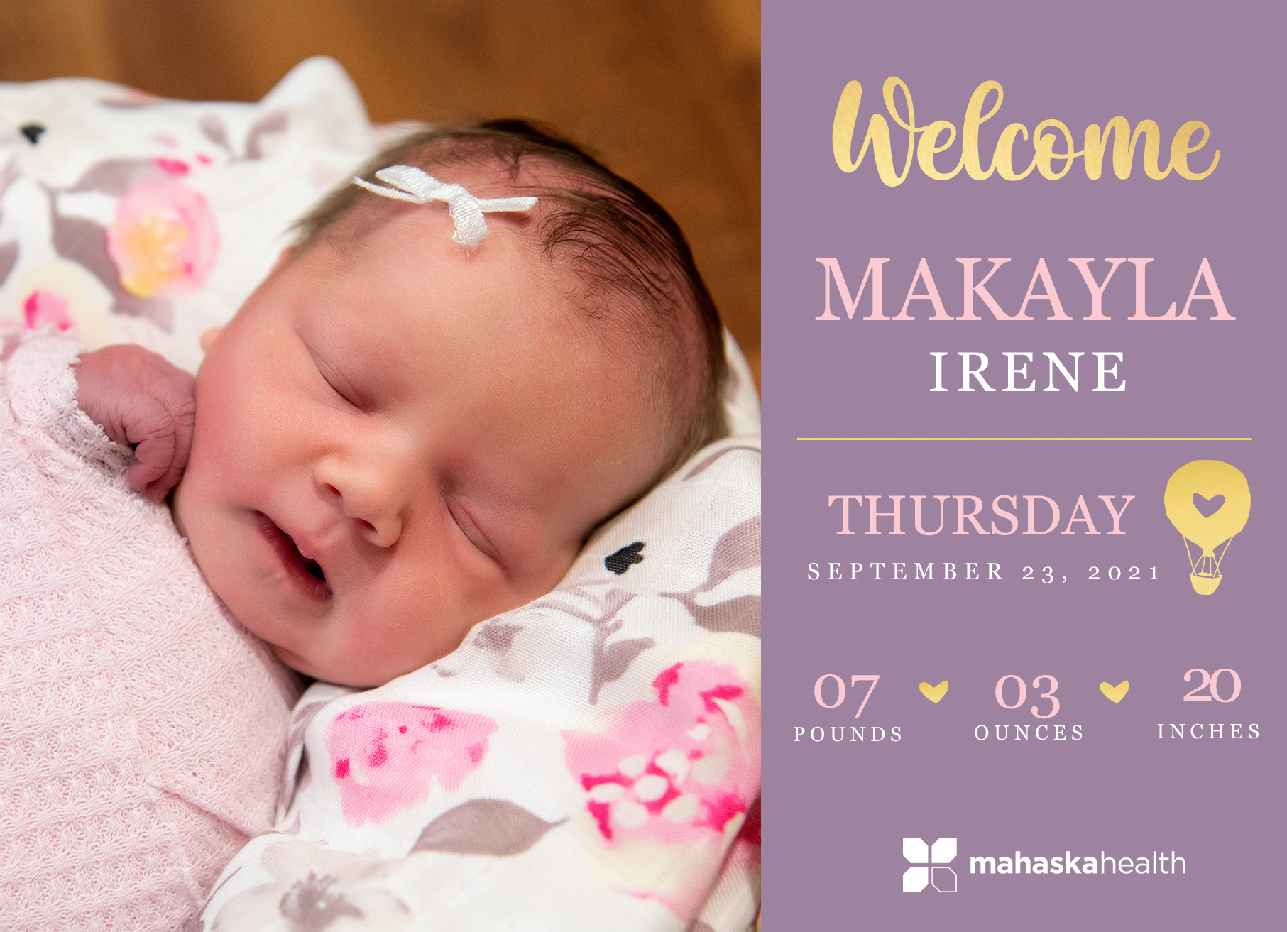 Welcome Makayla Irene! 6