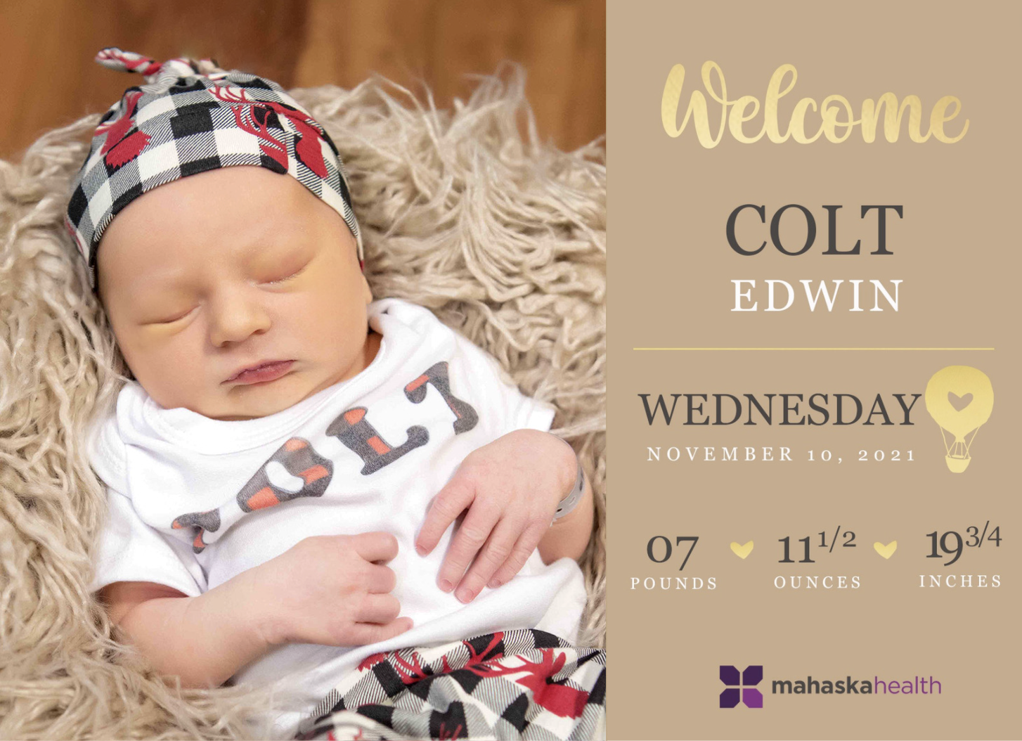 Welcome Colt Edwin! 6