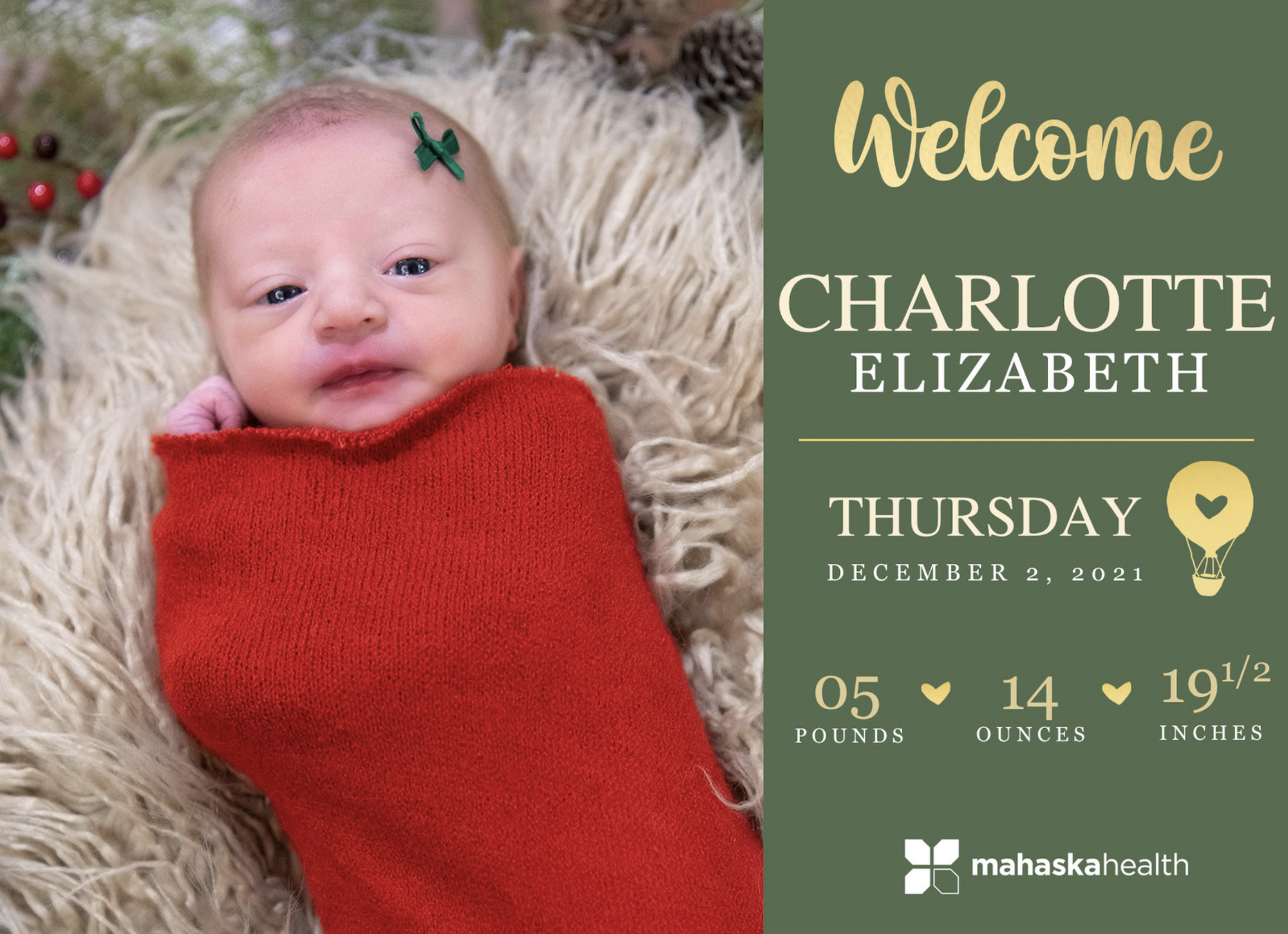 Welcome Charlotte Elizabeth! 6