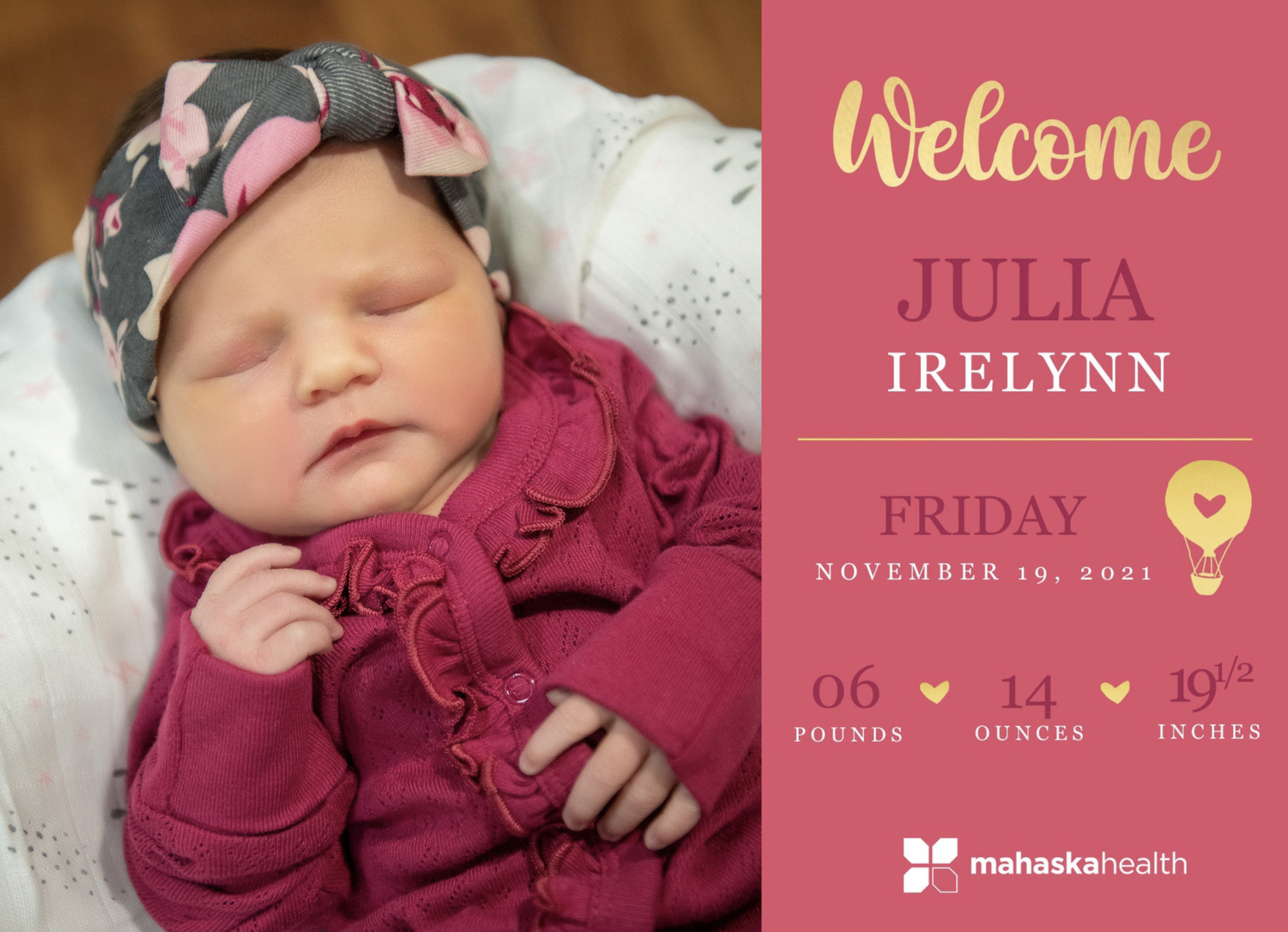 Welcome Julia Irelynn! 6