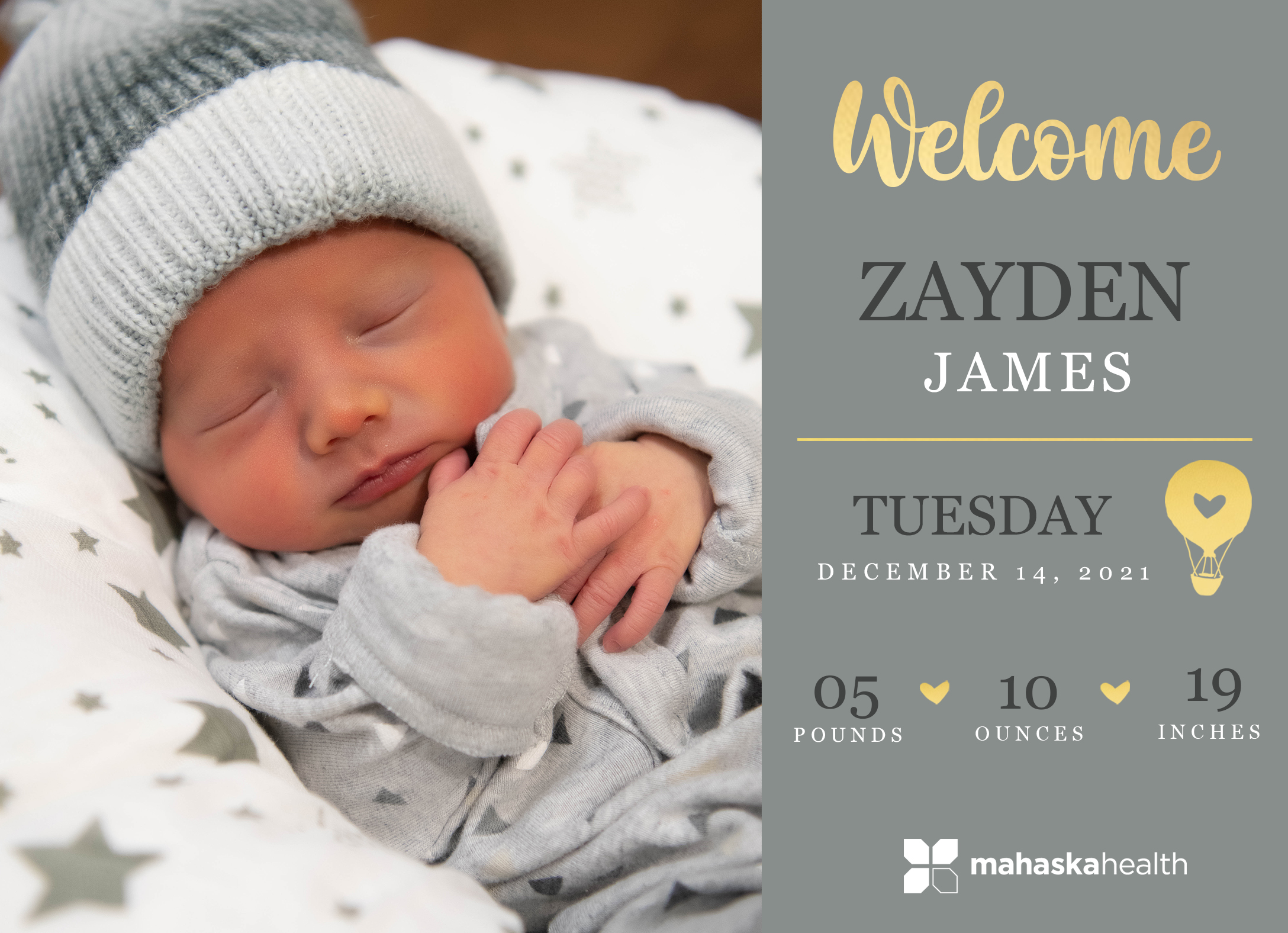 Welcome Zayden James! 6