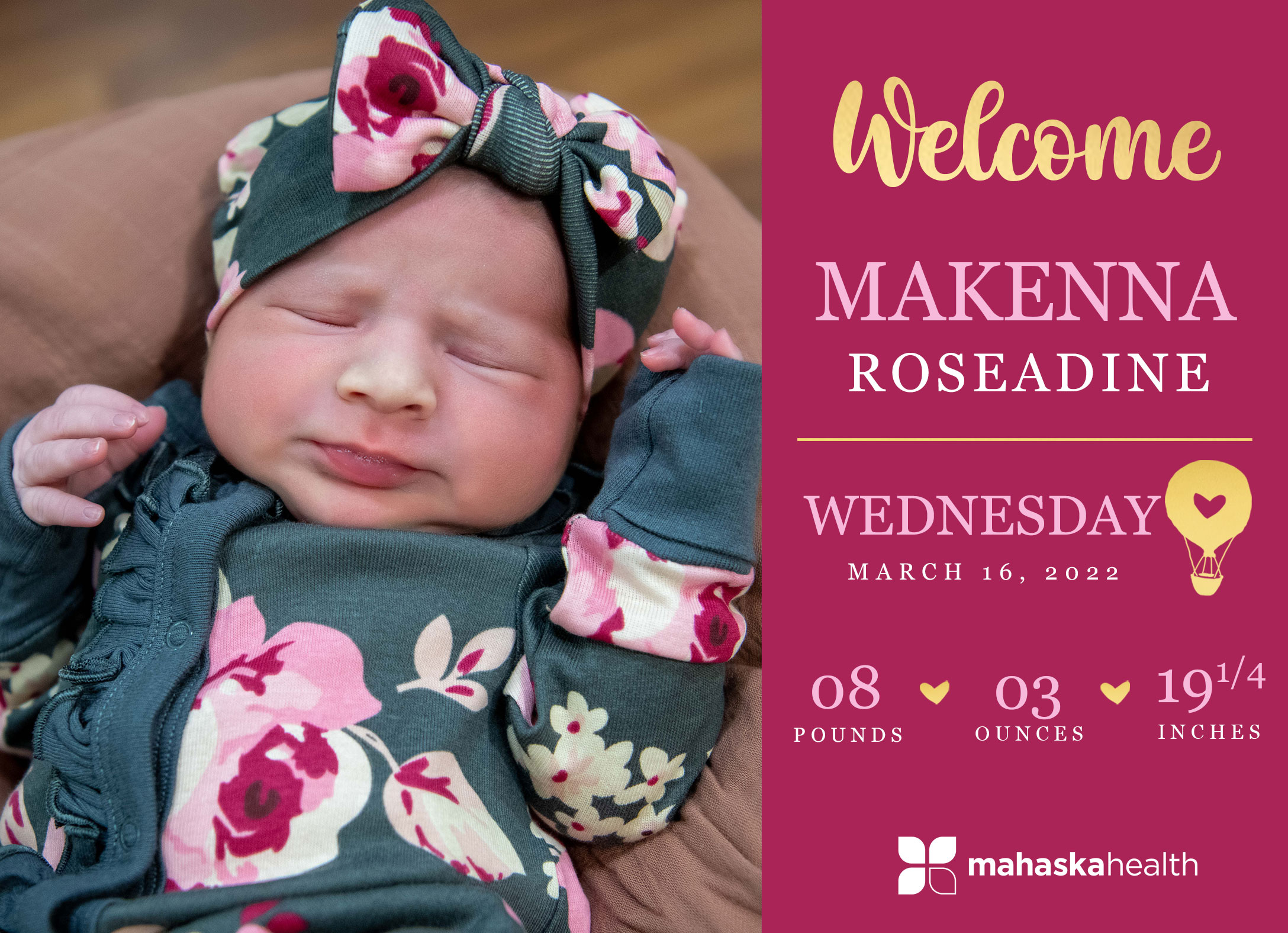 Welcome Mackenna Roseadine! 6