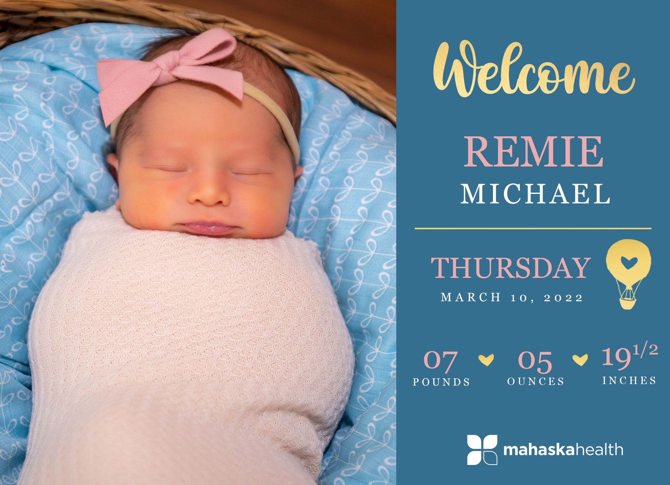 Welcome Remie Michael! 6