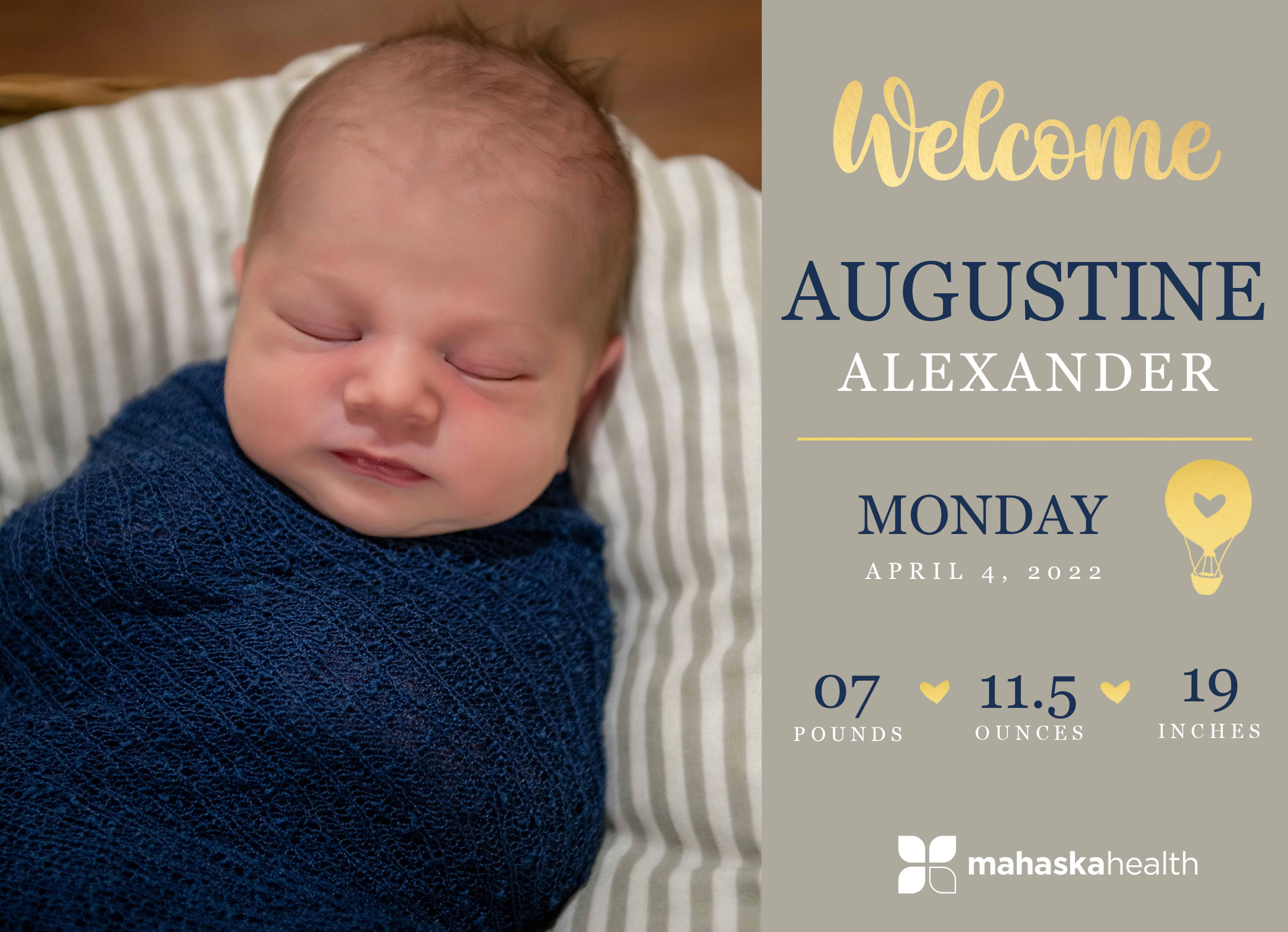 Welcome Augustine Alexander! 6