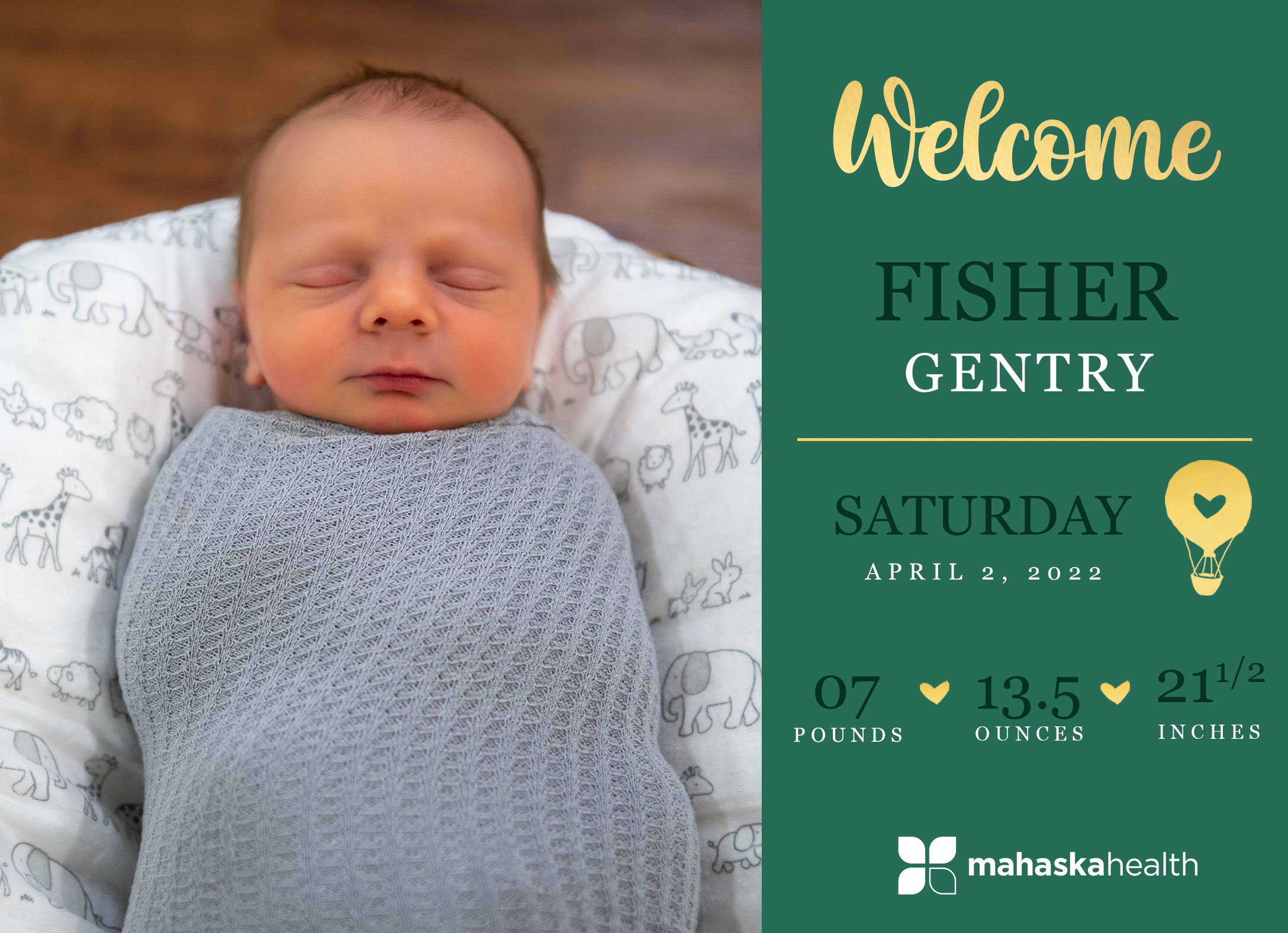 Welcome Fisher Gentry! 6