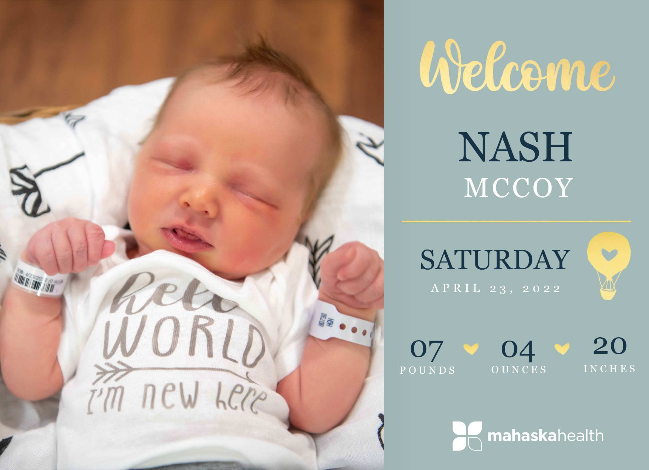 Welcome Nash McCoy! 6