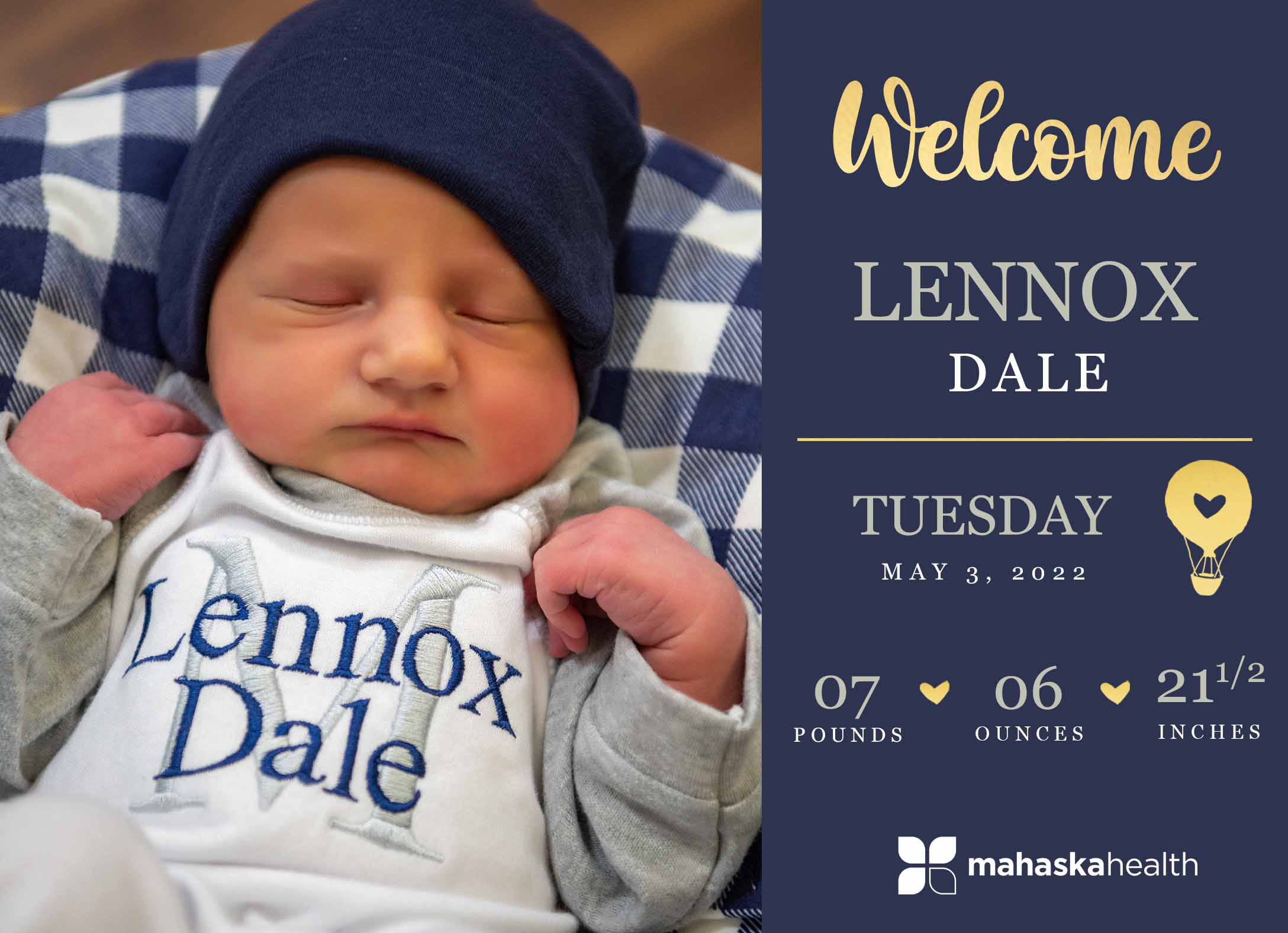 Welcome Lennox Dale! 6