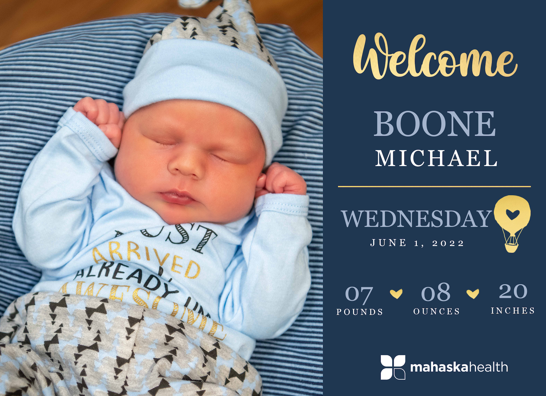 Welcome Boone Michael! 6