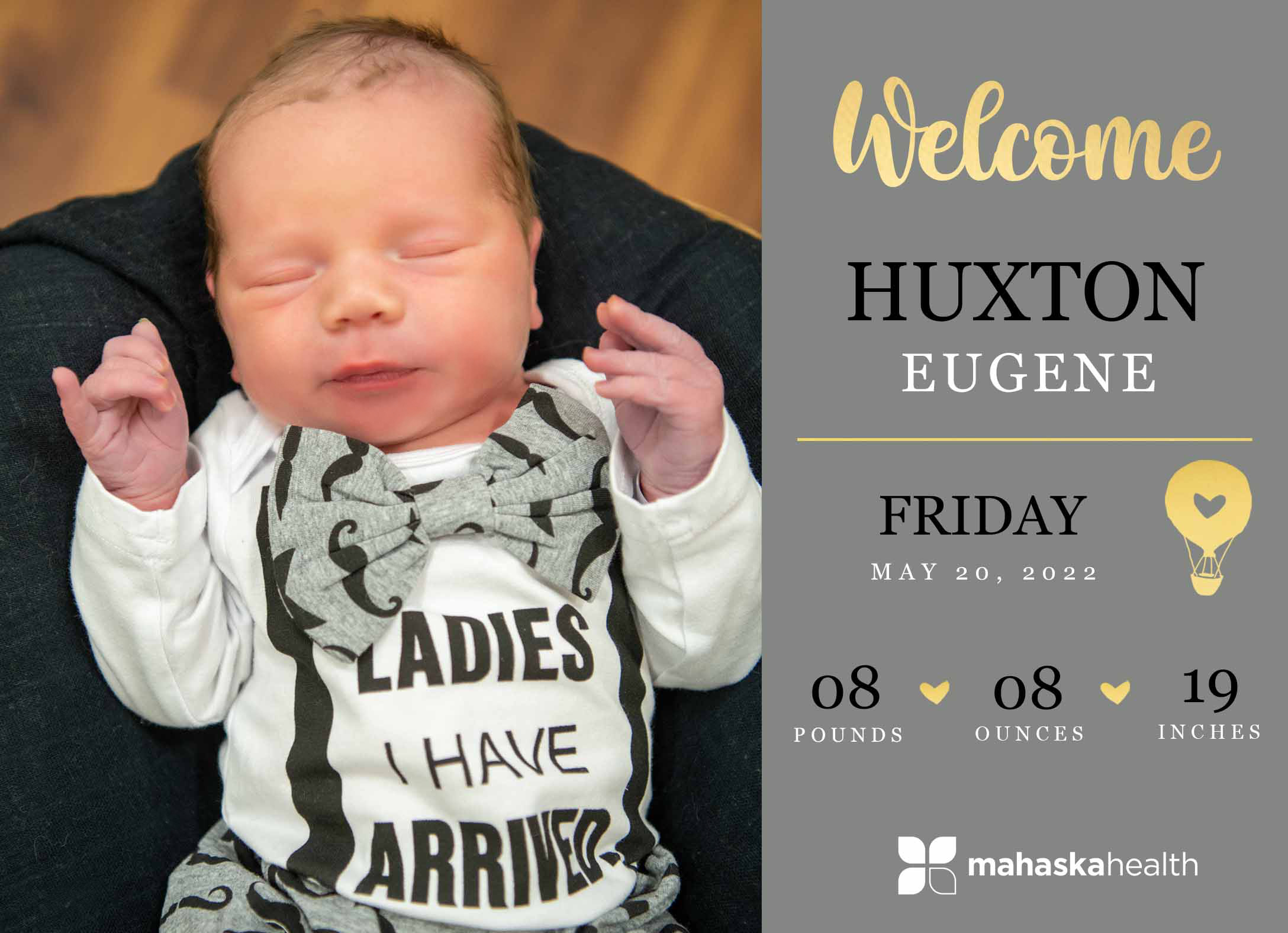 Welcome Huxton Eugene! 6