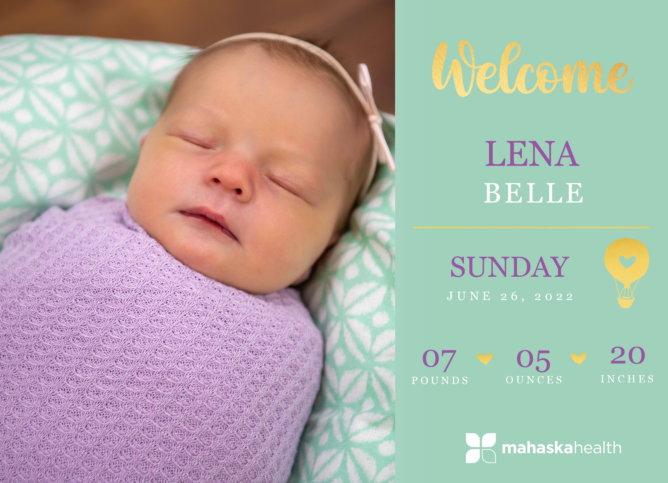 Welcome Lena Belle! 6