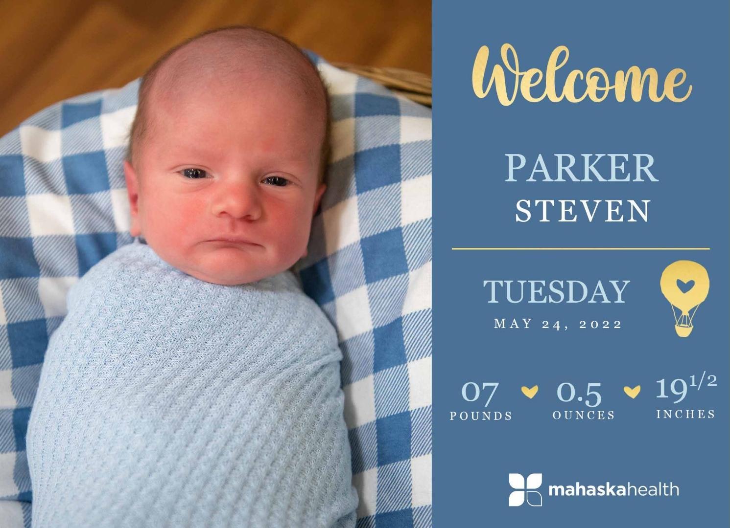 Welcome Parker Steven! 6