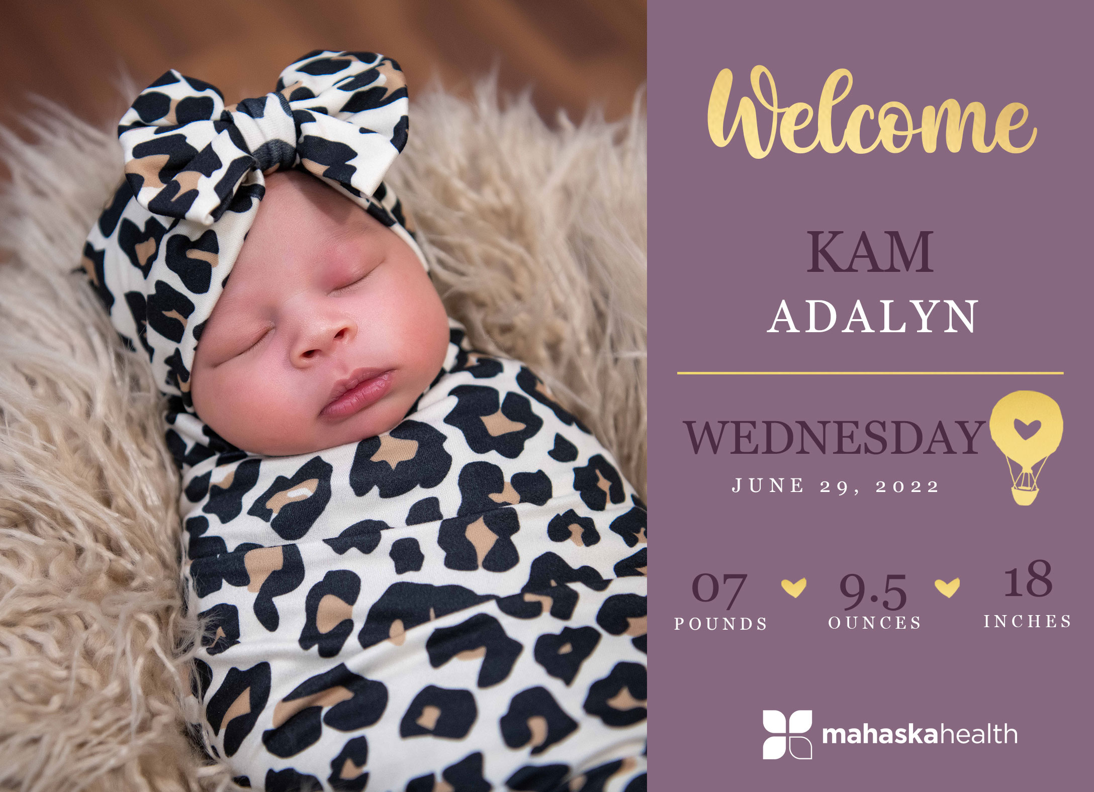 Welcome Kam Adalyn! 6