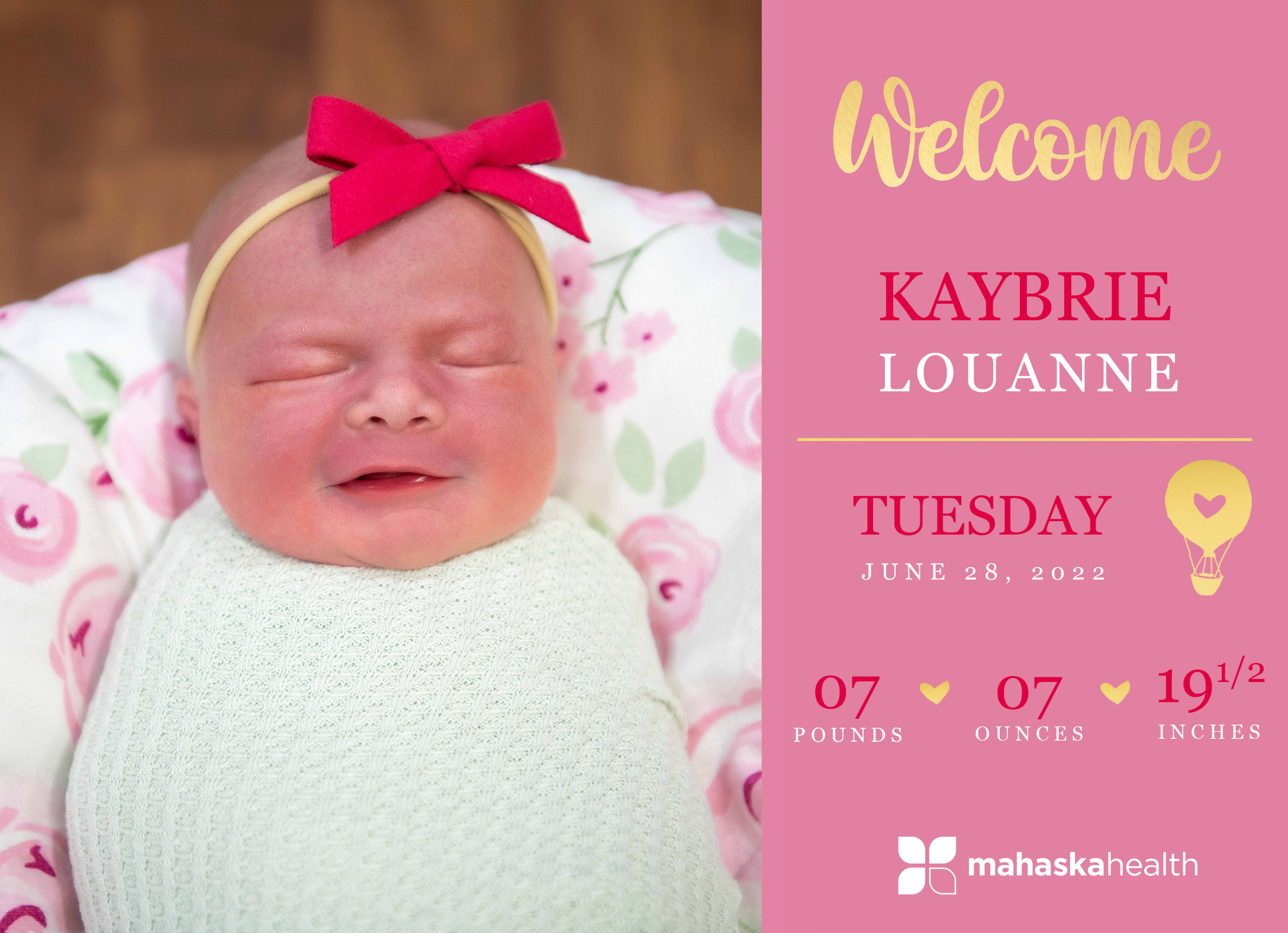 Welcome Kaybrie Louanne! 6