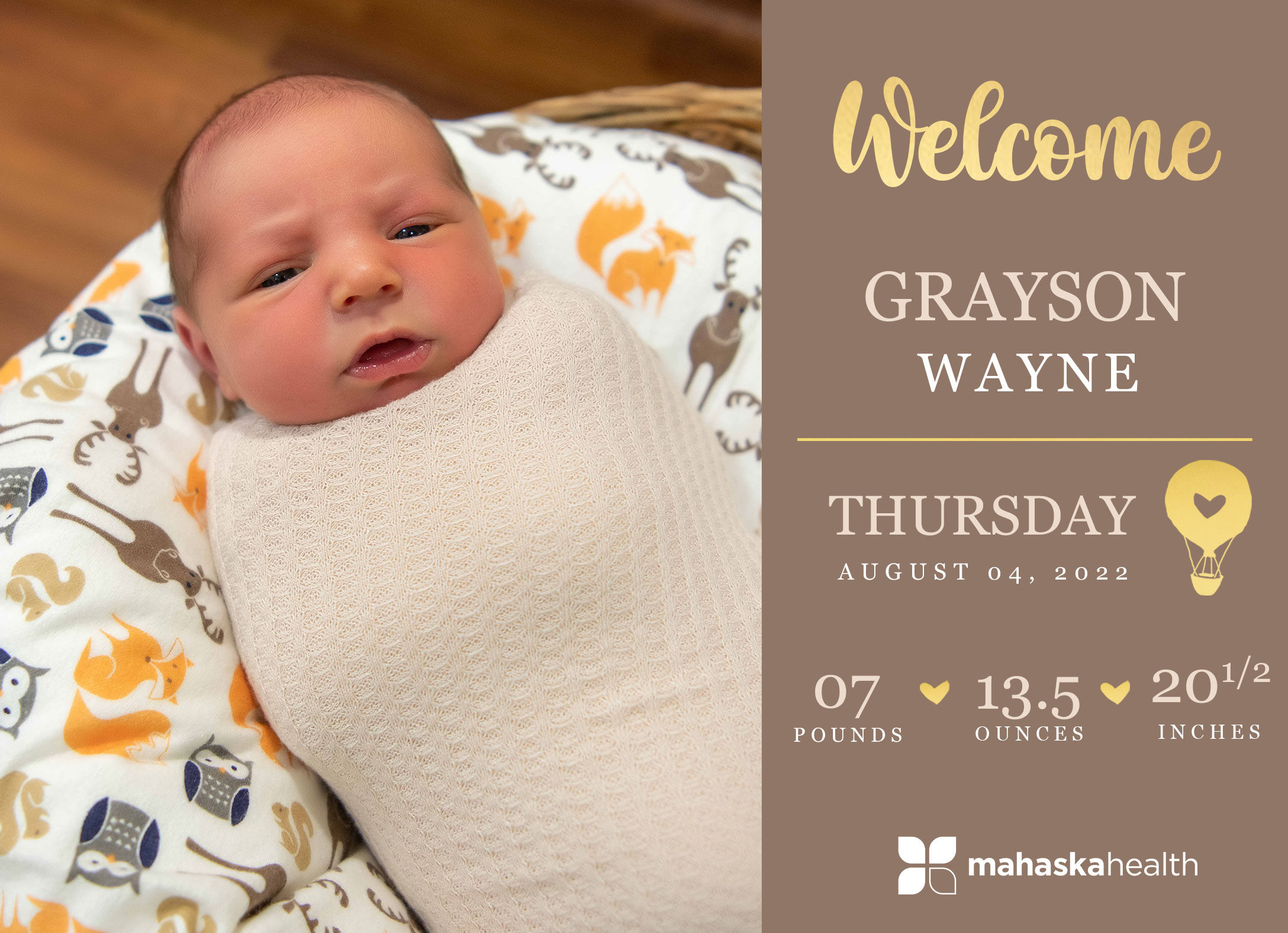 Welcome Grayson Wayne! 6