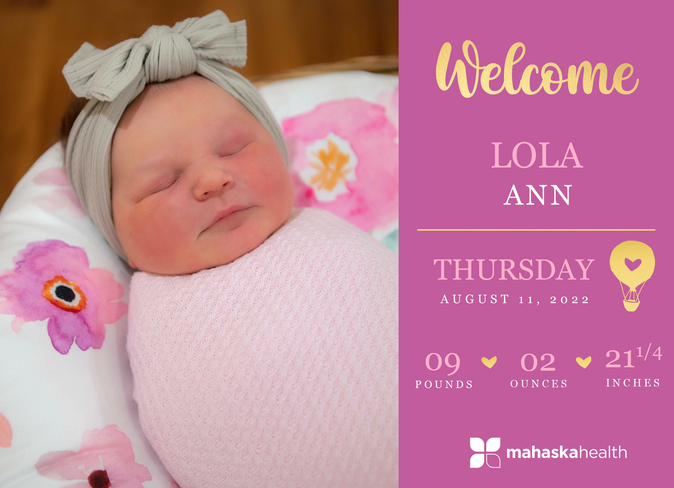 Welcome Lola Ann! 6