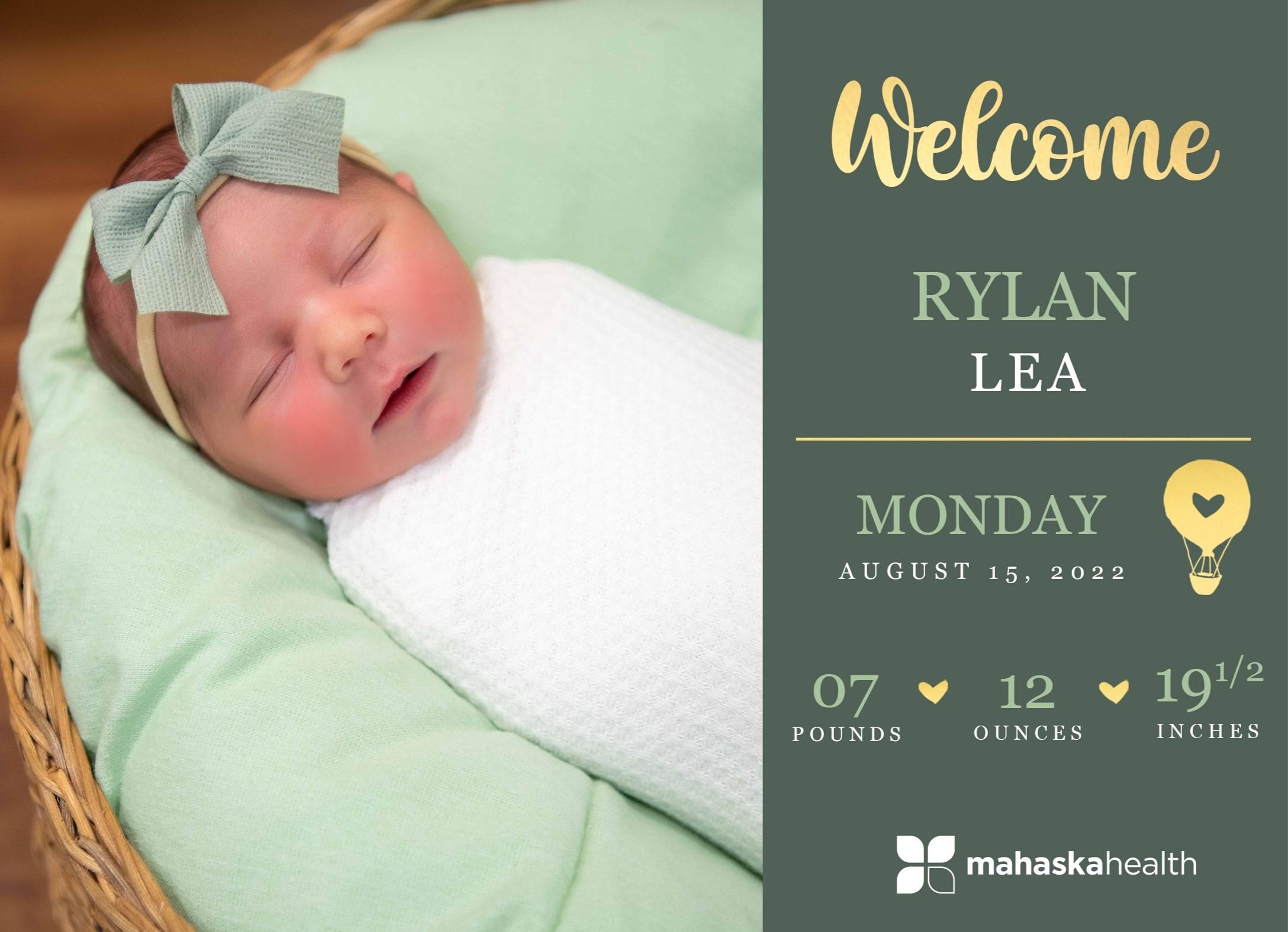 Welcome Rylan Lea! 6