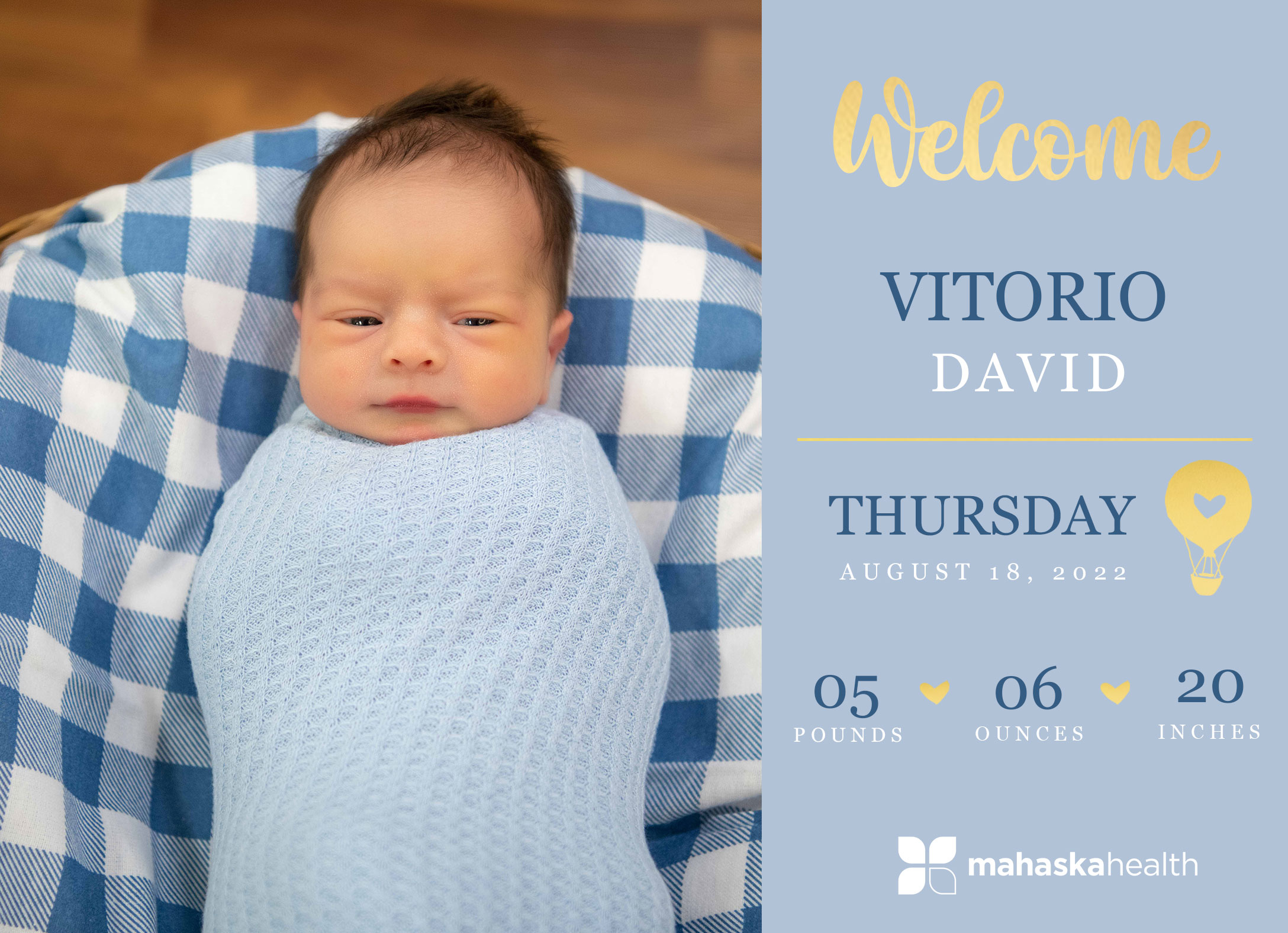 Welcome Vitorio David! 6