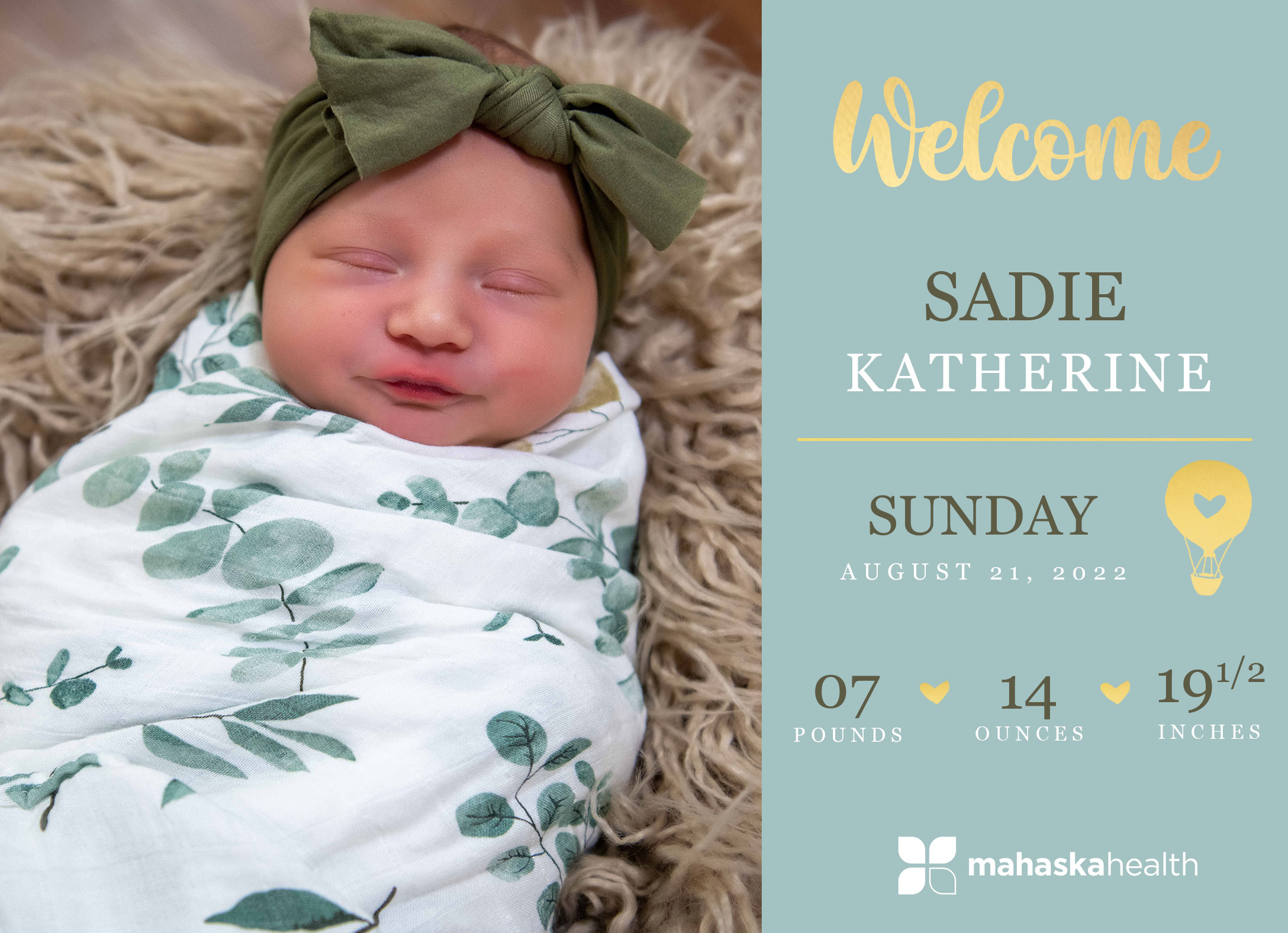 Welcome Sadie Katherine! 6