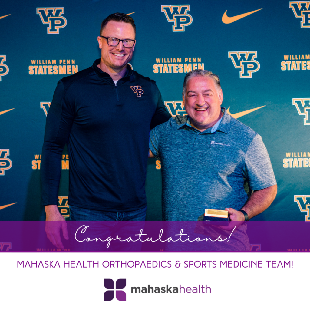 Mahaska Health Orthopaedic Team wins William Penn Statesmen Award! 1