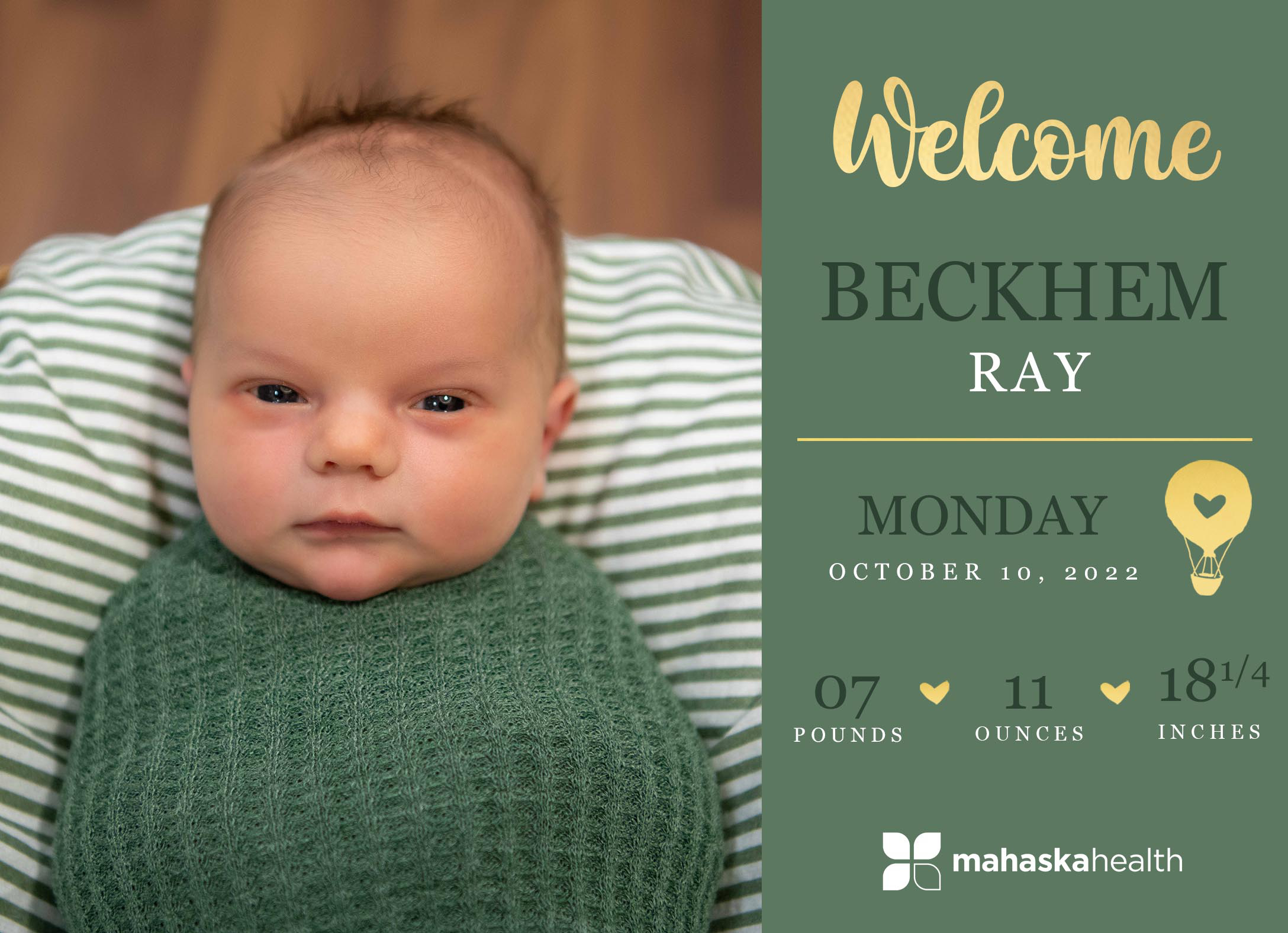 Welcome Beckhem Ray! 6