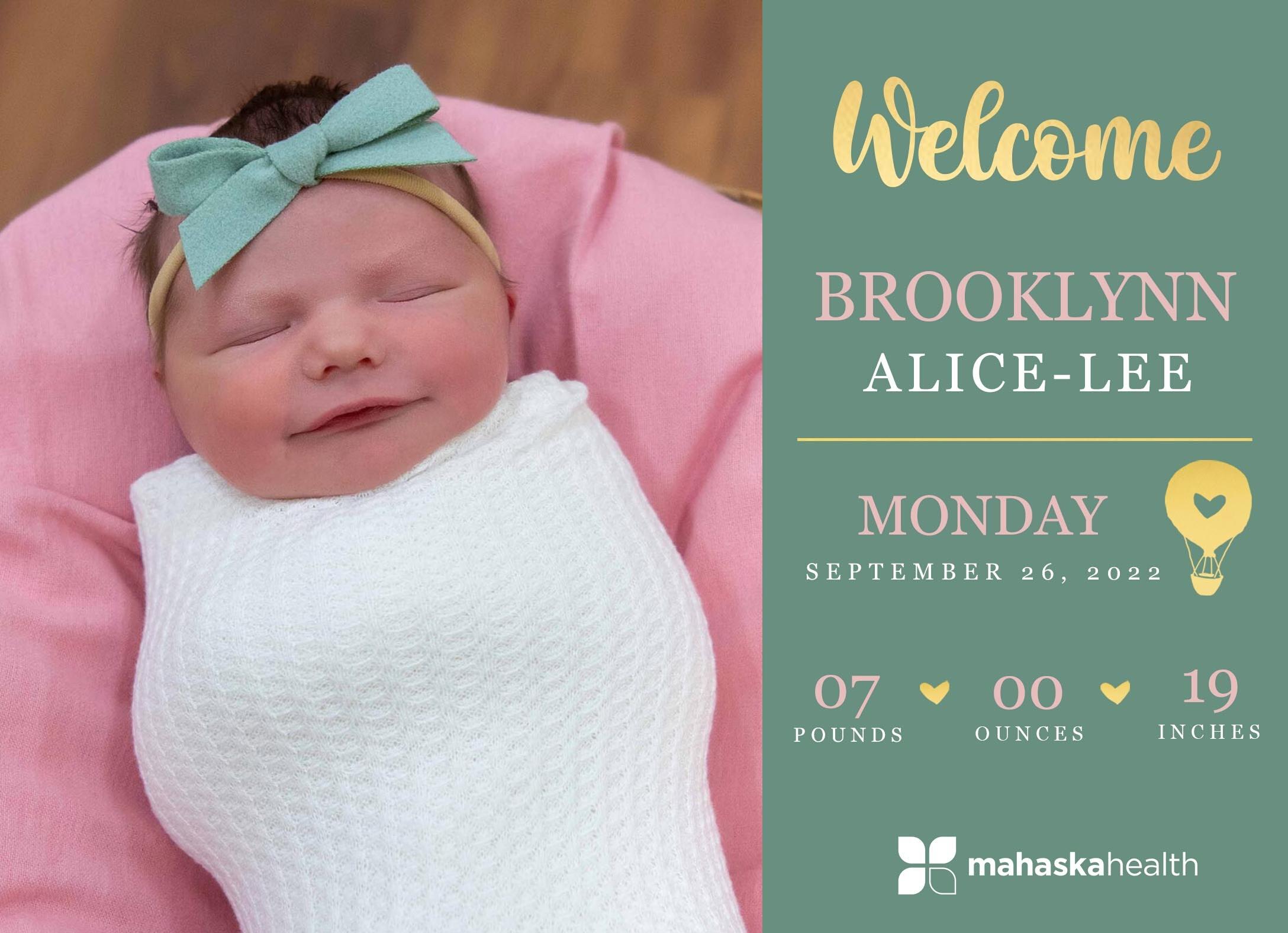 Welcome Brooklynn Alice-Lee! 6