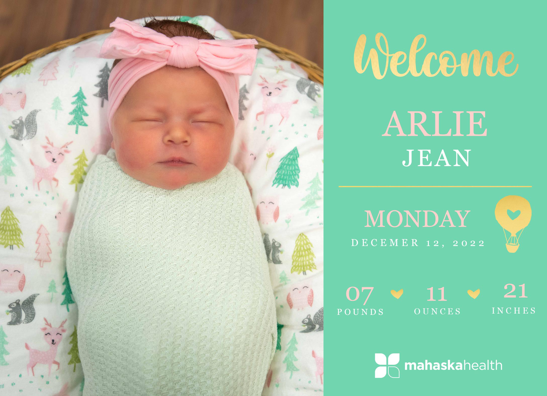 Welcome Arlie Jean! 6