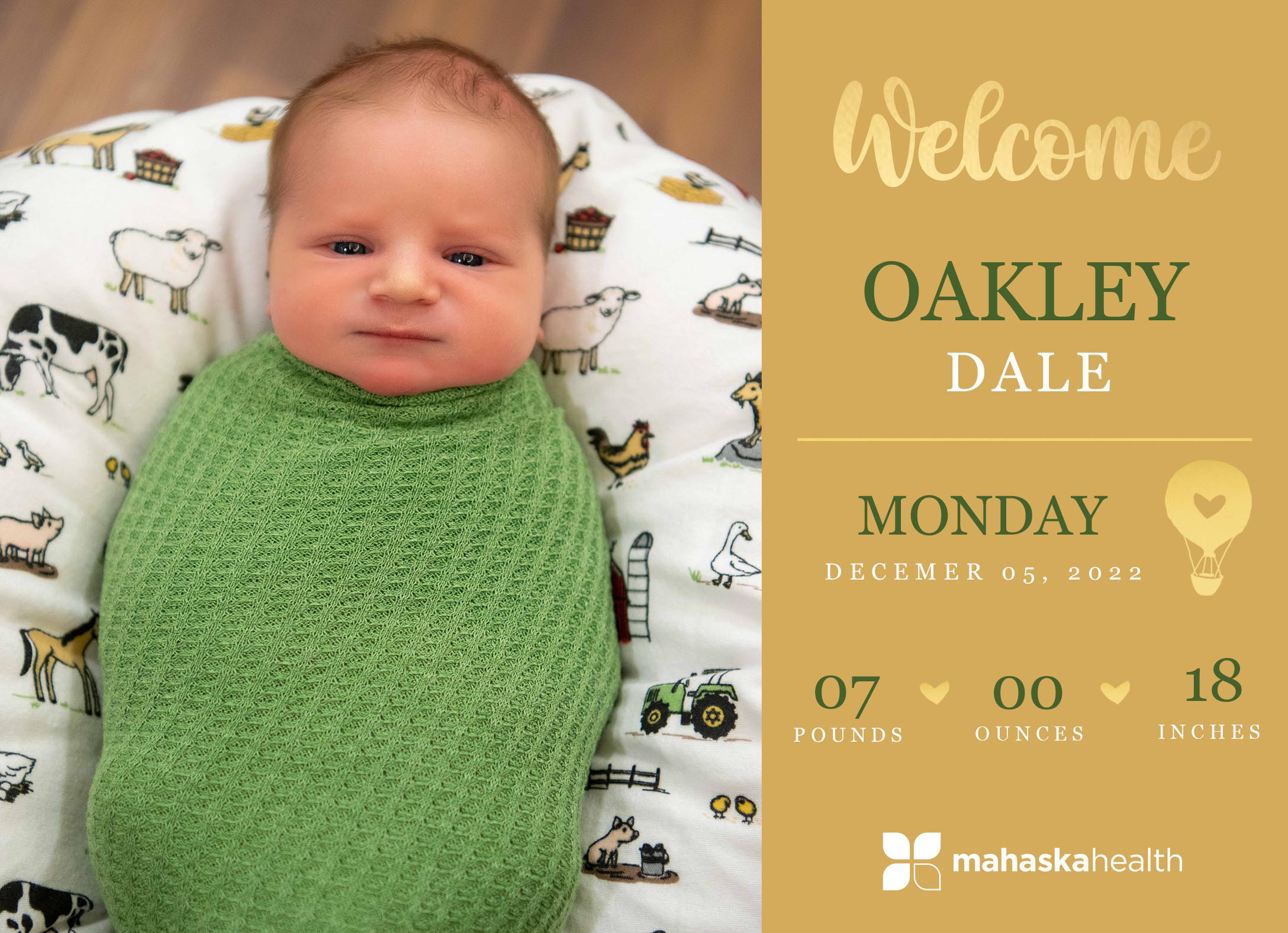 Welcome Oakley Dale! 6