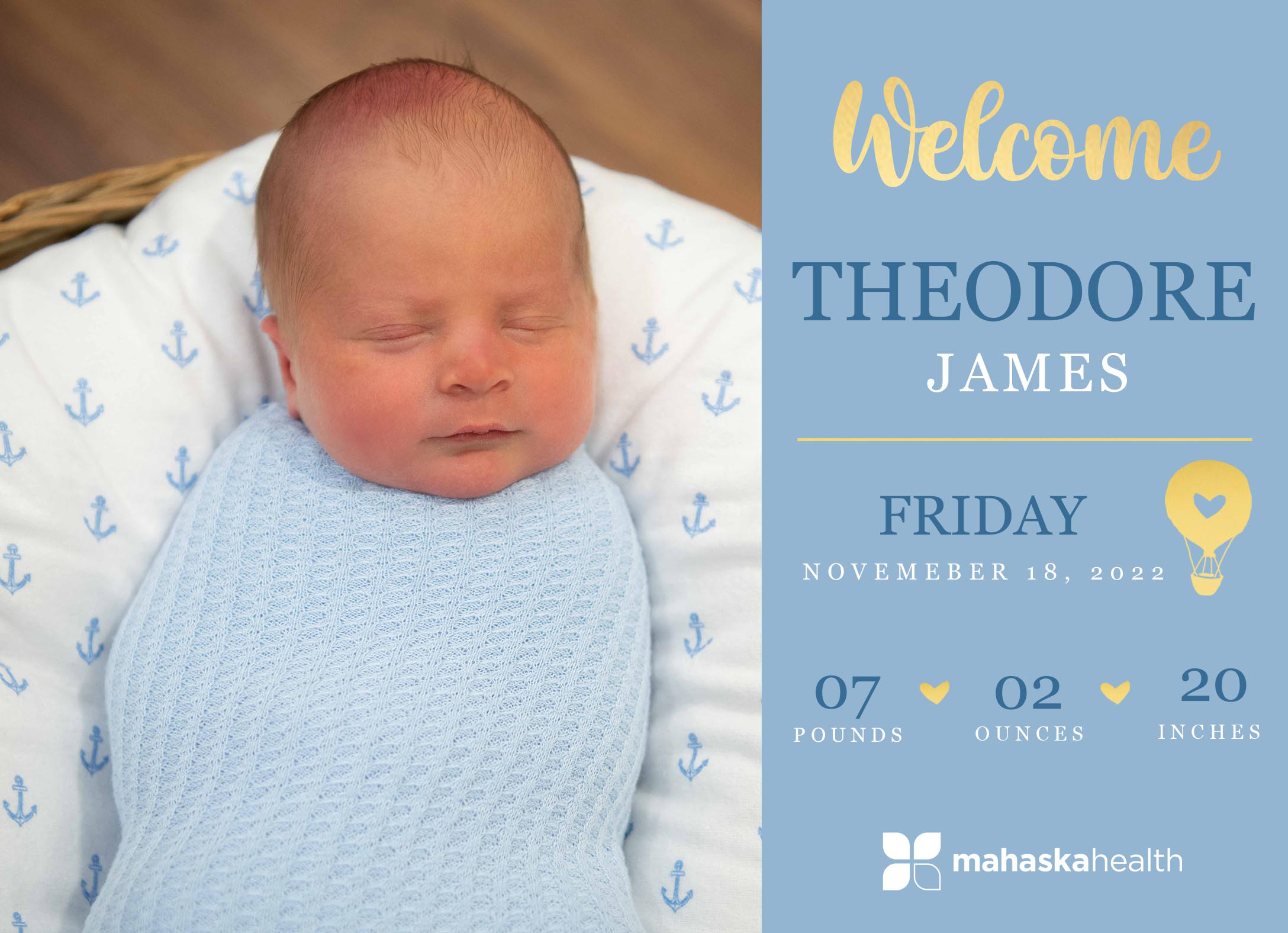 Welcome Theodore James! 6