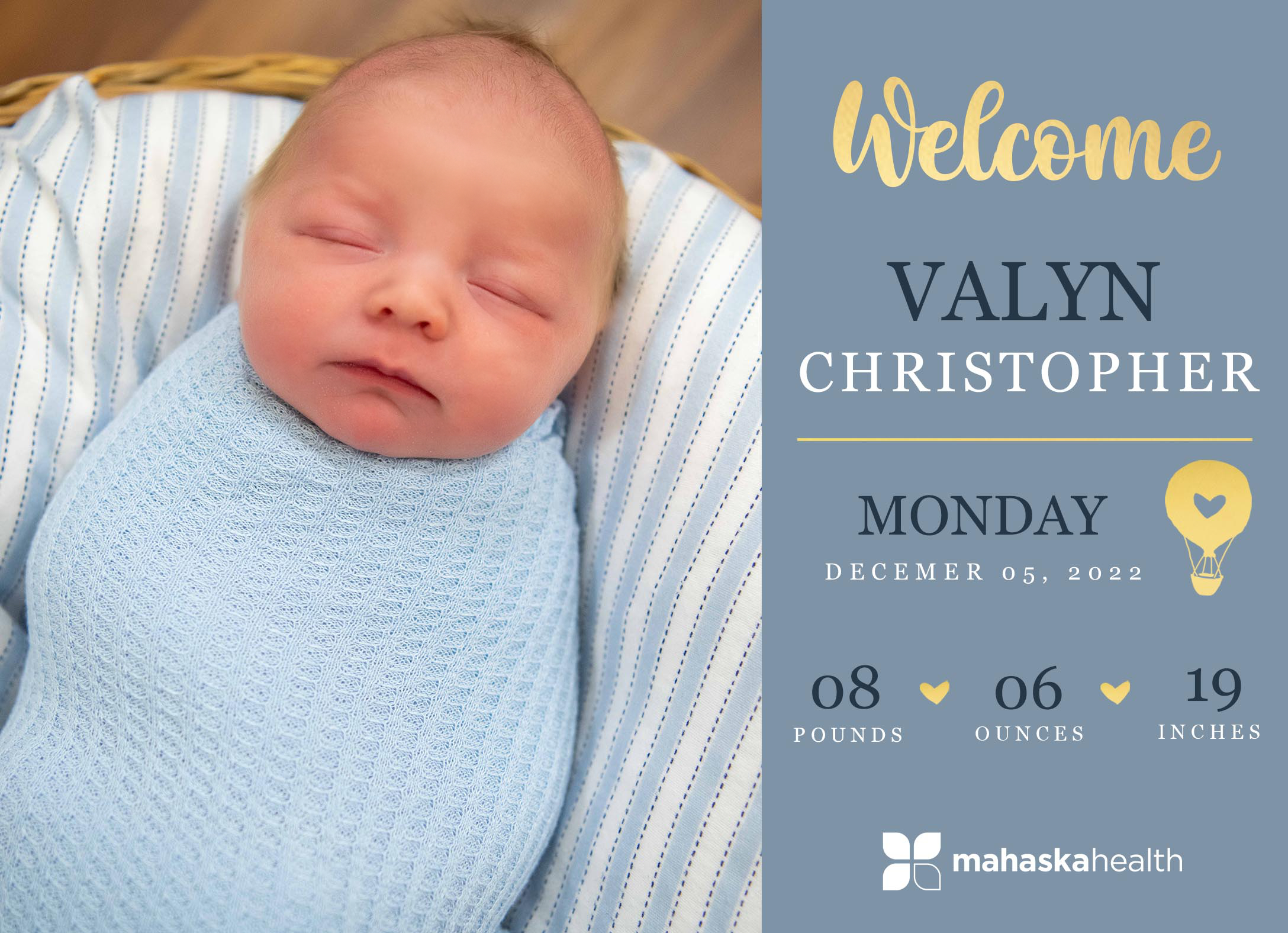 Welcome Valyn Christopher! 6