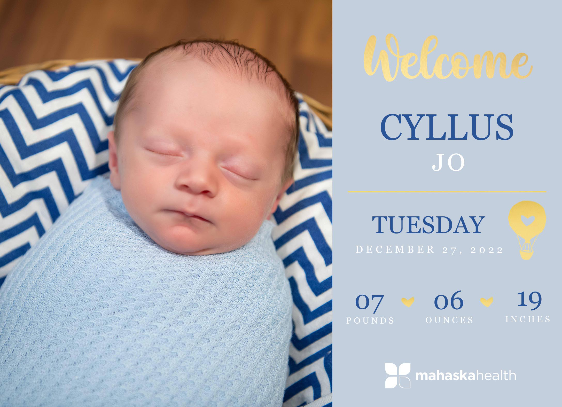 Welcome Cyllus Jo! 6