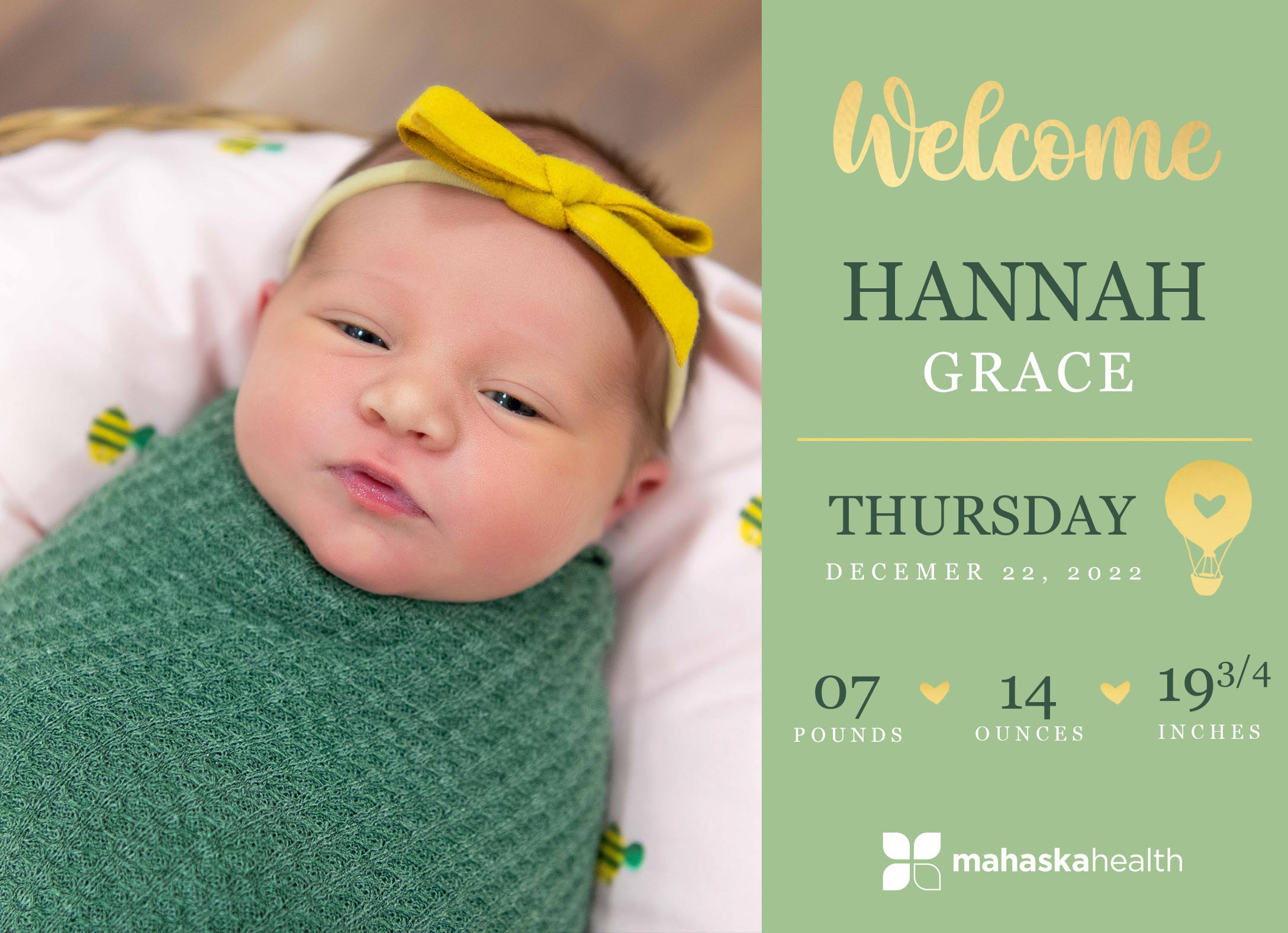 Welcome Hannah Grace! 6