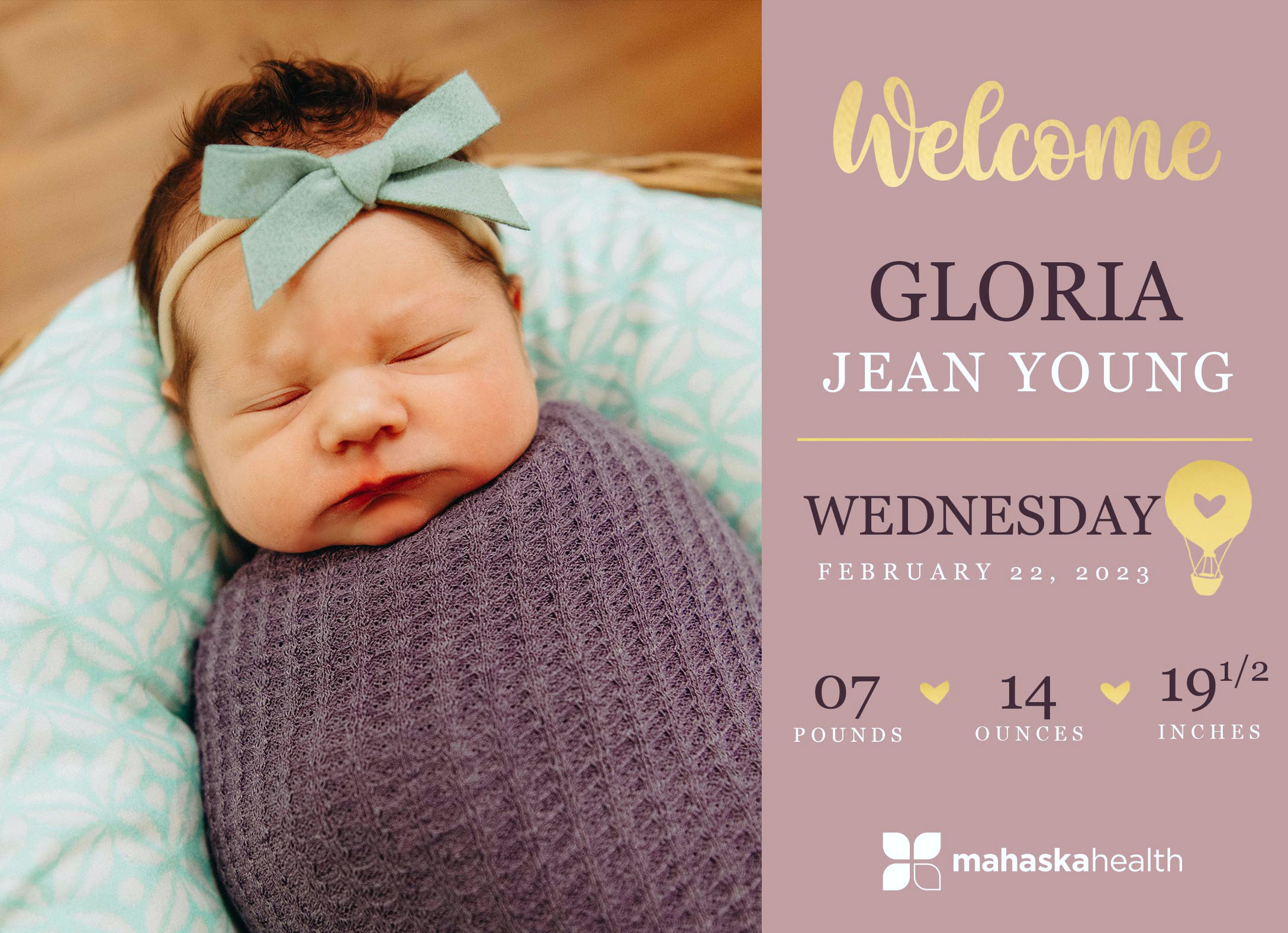 Welcome Gloria Jean Young! 2