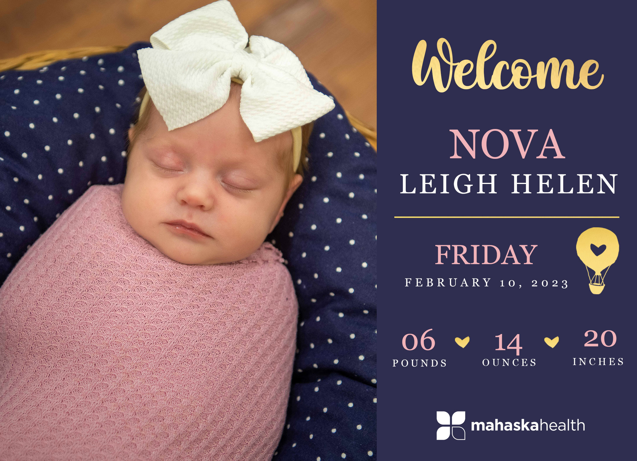 Welcome Nova Leigh Helen! 2