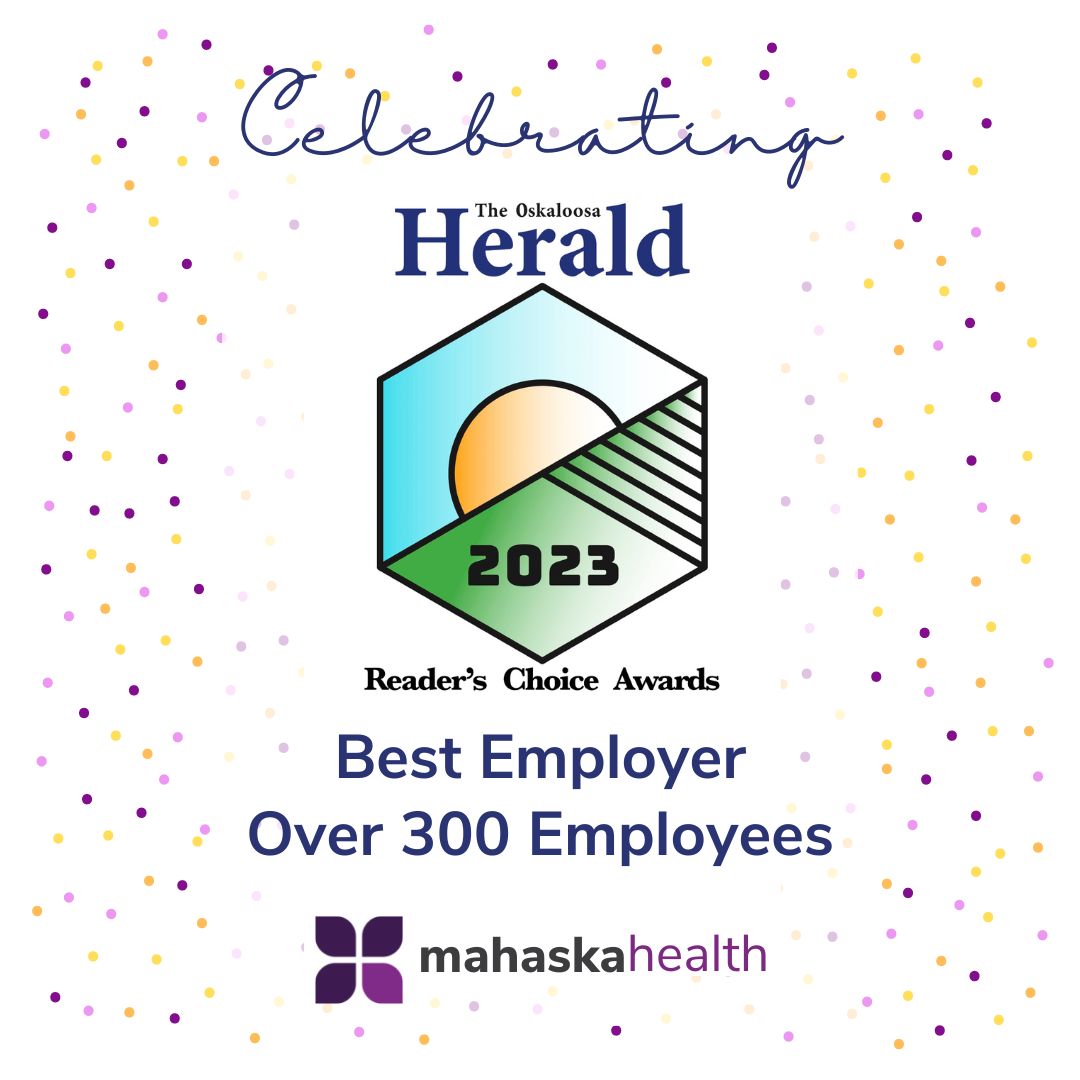 Mahaska Health Receives Best Employer Over 300 Employees! 1