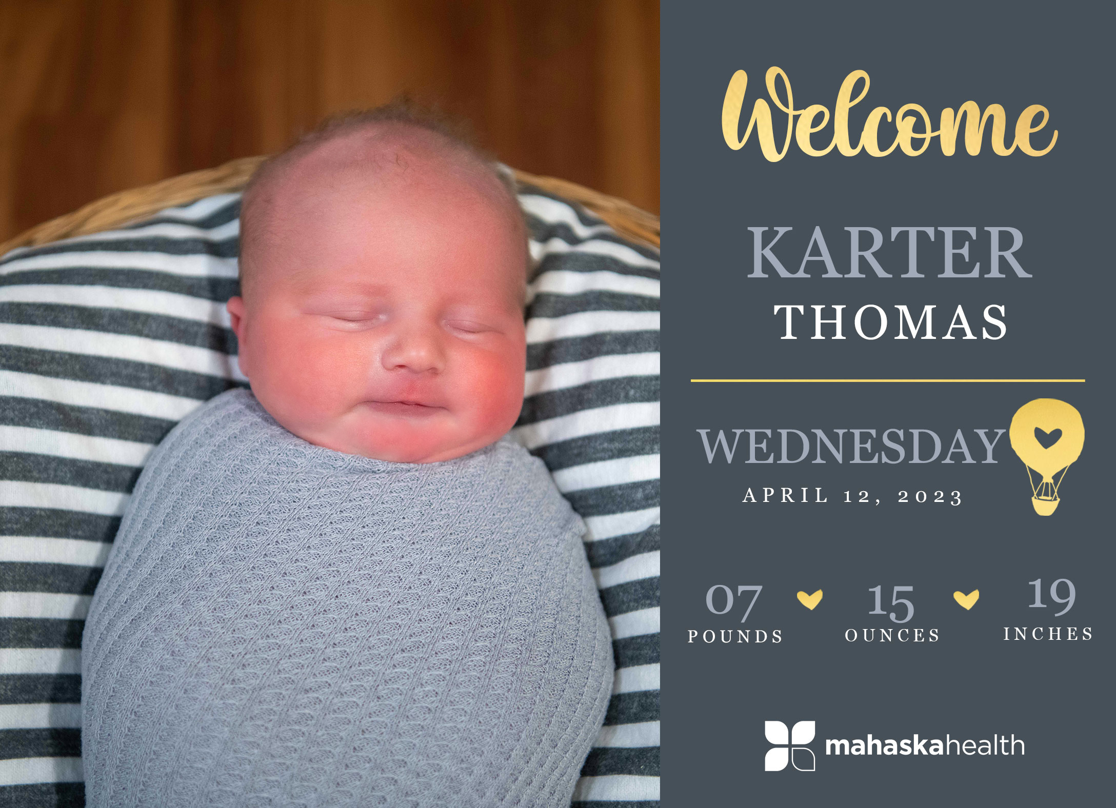 Welcome Karter Thomas! 2