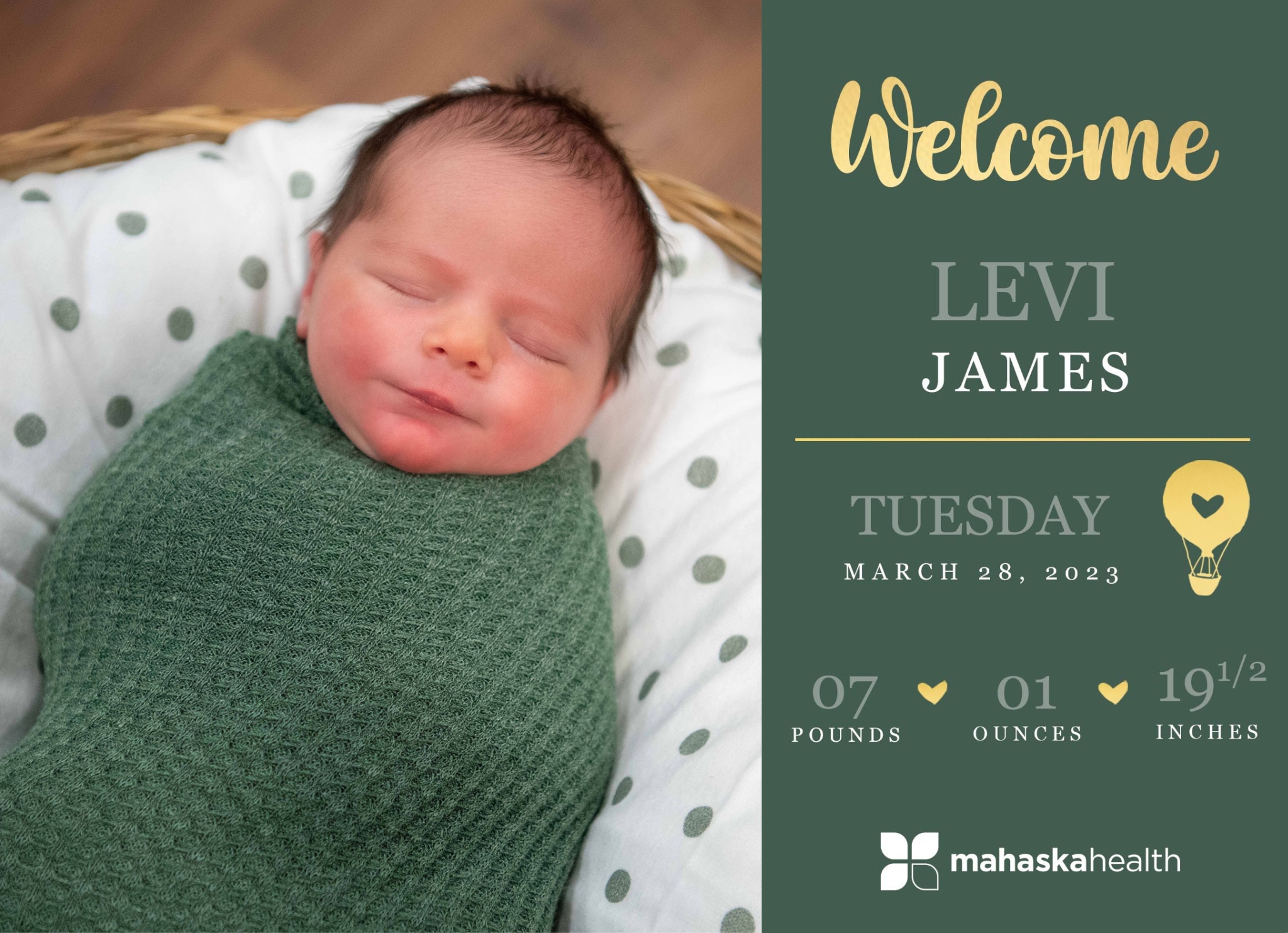 Welcome Levi James! 2