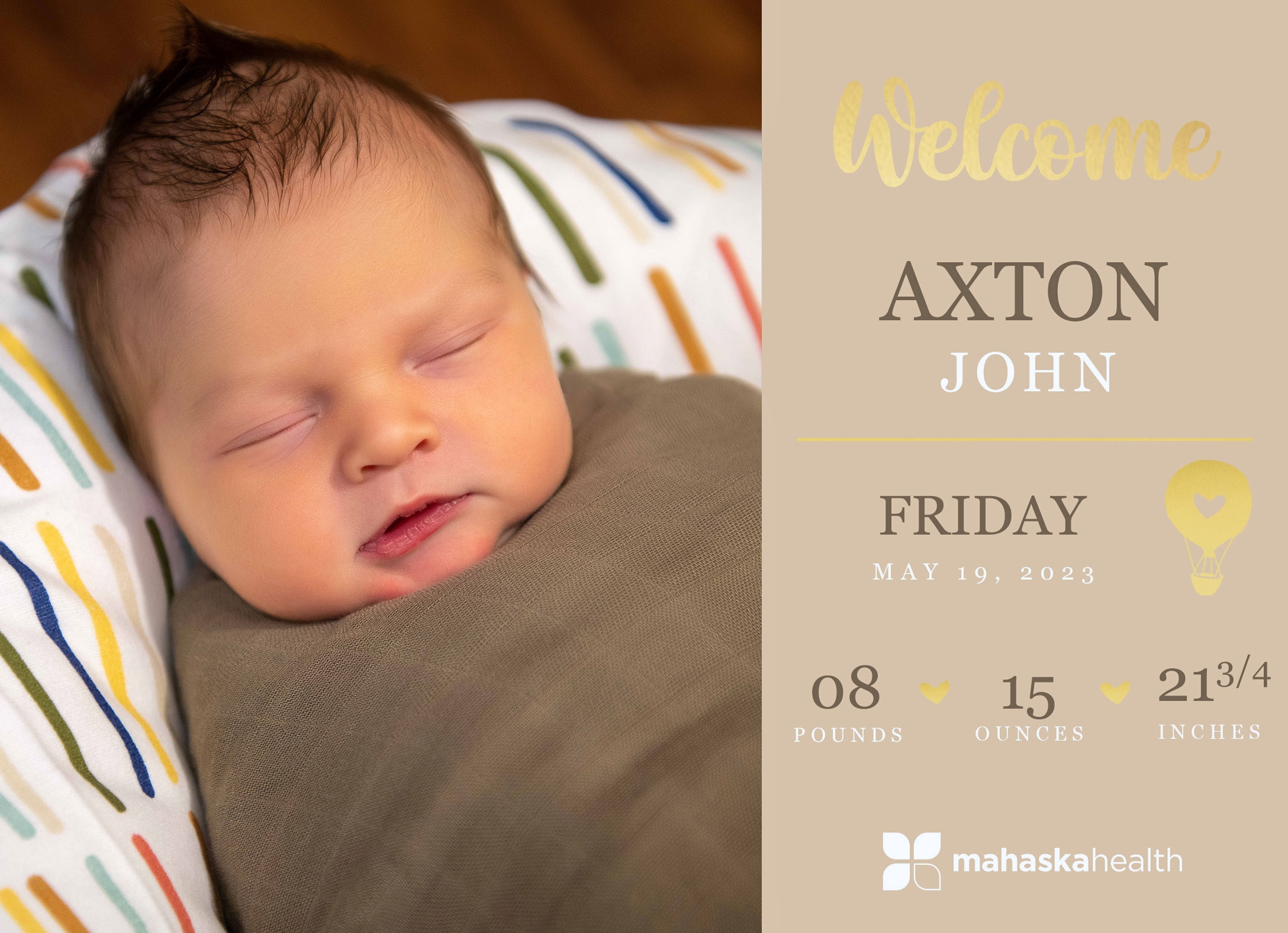 Welcome Axton John! 2